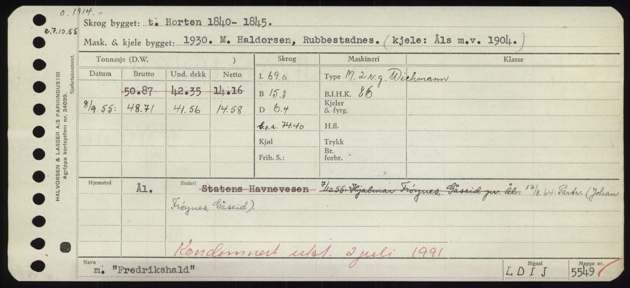 Sjøfartsdirektoratet med forløpere, Skipsmålingen, AV/RA-S-1627/H/Hd/L0011: Fartøy, Fla-Får, p. 347