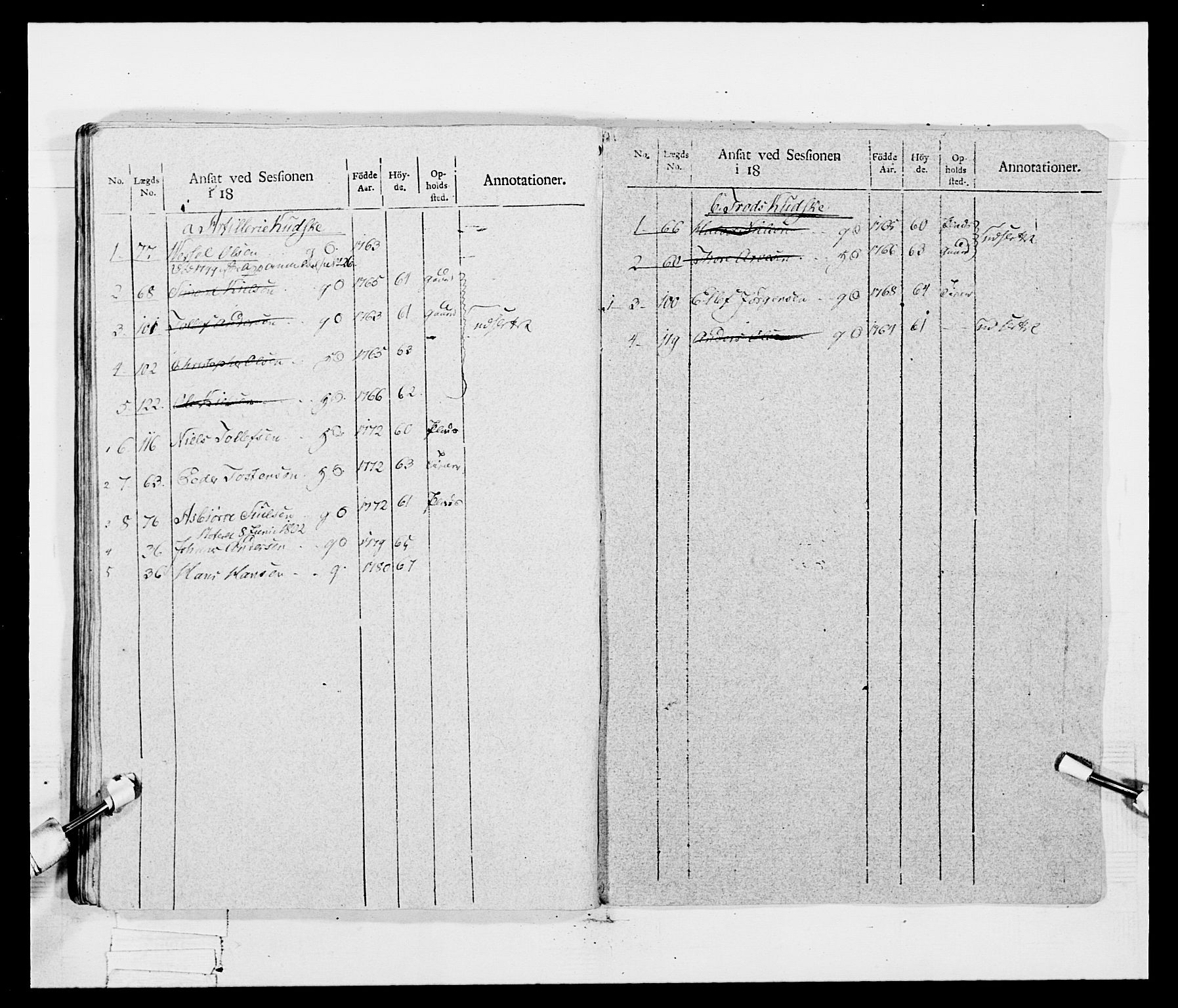 Generalitets- og kommissariatskollegiet, Det kongelige norske kommissariatskollegium, AV/RA-EA-5420/E/Eh/L0047: 2. Akershusiske nasjonale infanteriregiment, 1791-1810, p. 93