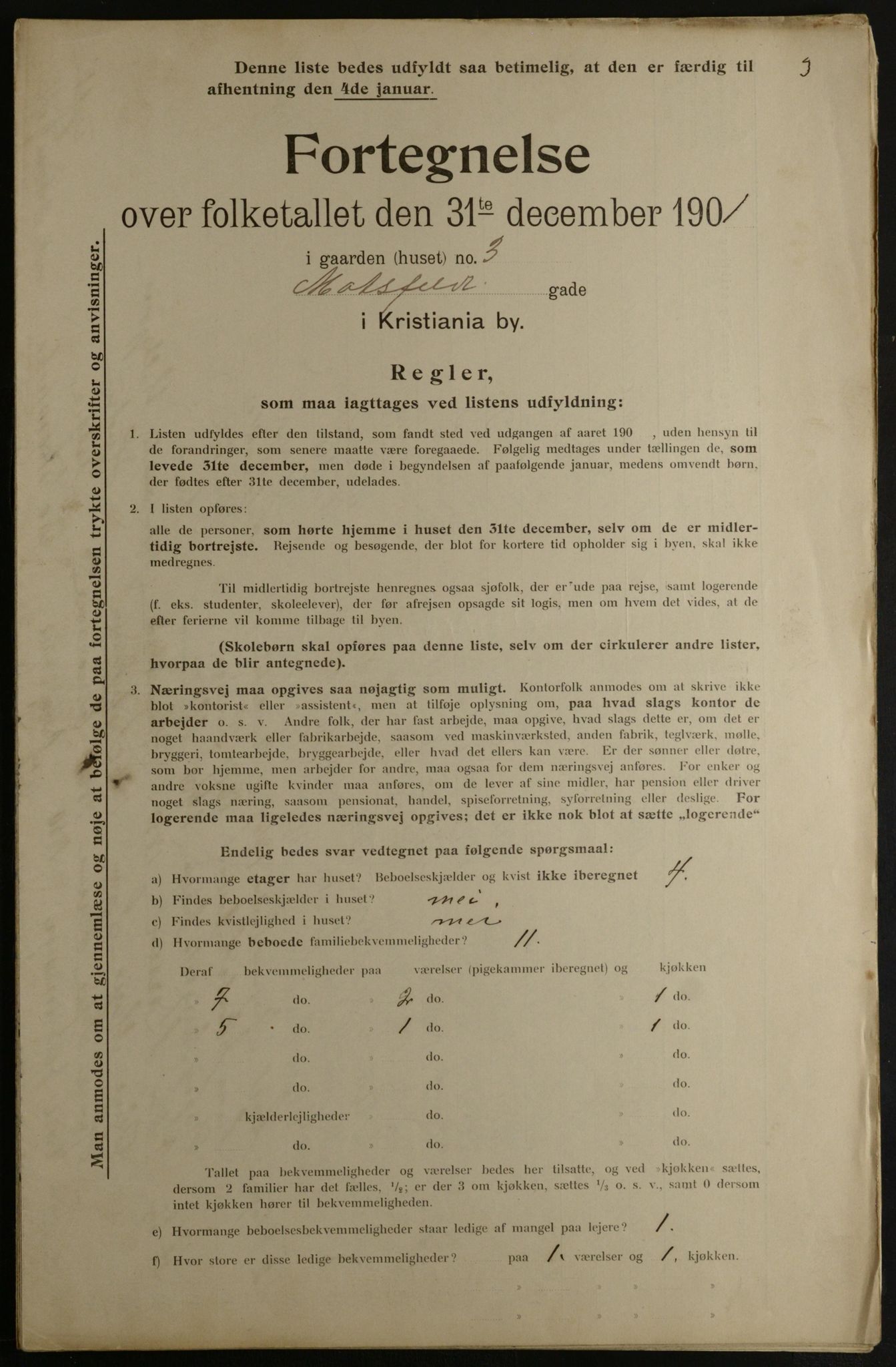 OBA, Municipal Census 1901 for Kristiania, 1901, p. 10121