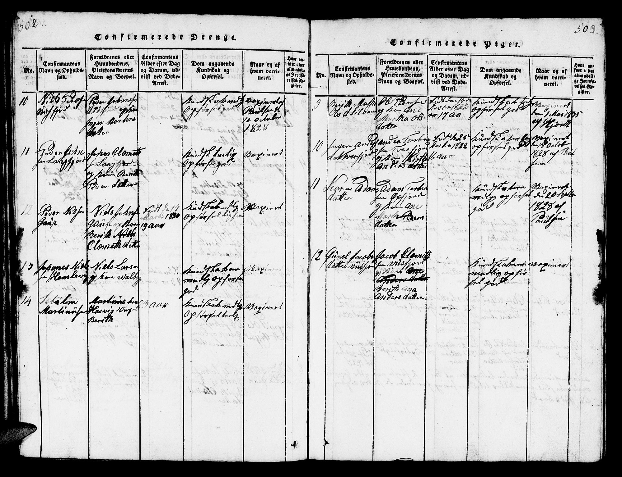 Loppa sokneprestkontor, AV/SATØ-S-1339/H/Hb/L0001klokker: Parish register (copy) no. 1, 1820-1849, p. 502-503