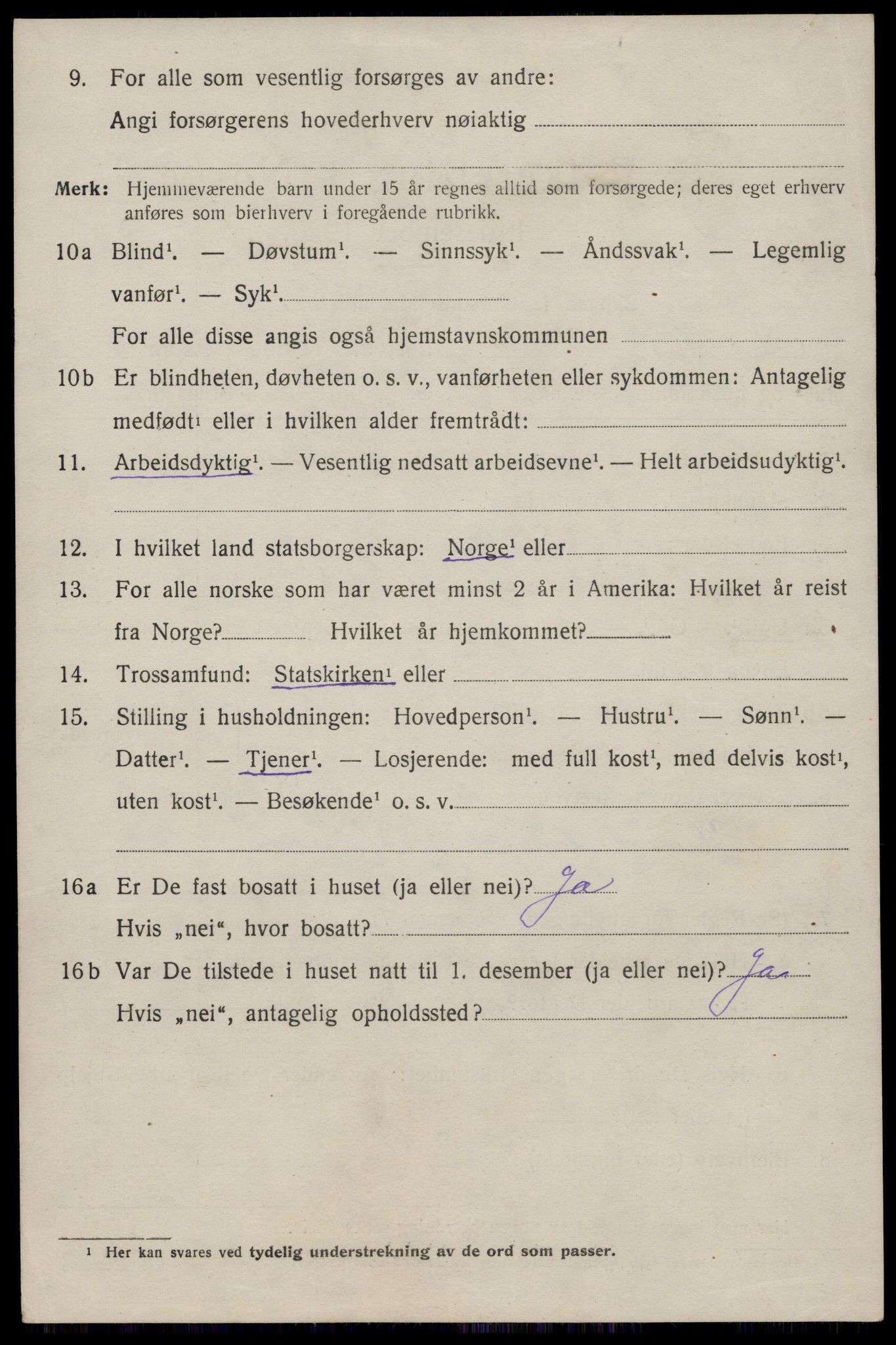 SAST, 1920 census for Årdal, 1920, p. 363