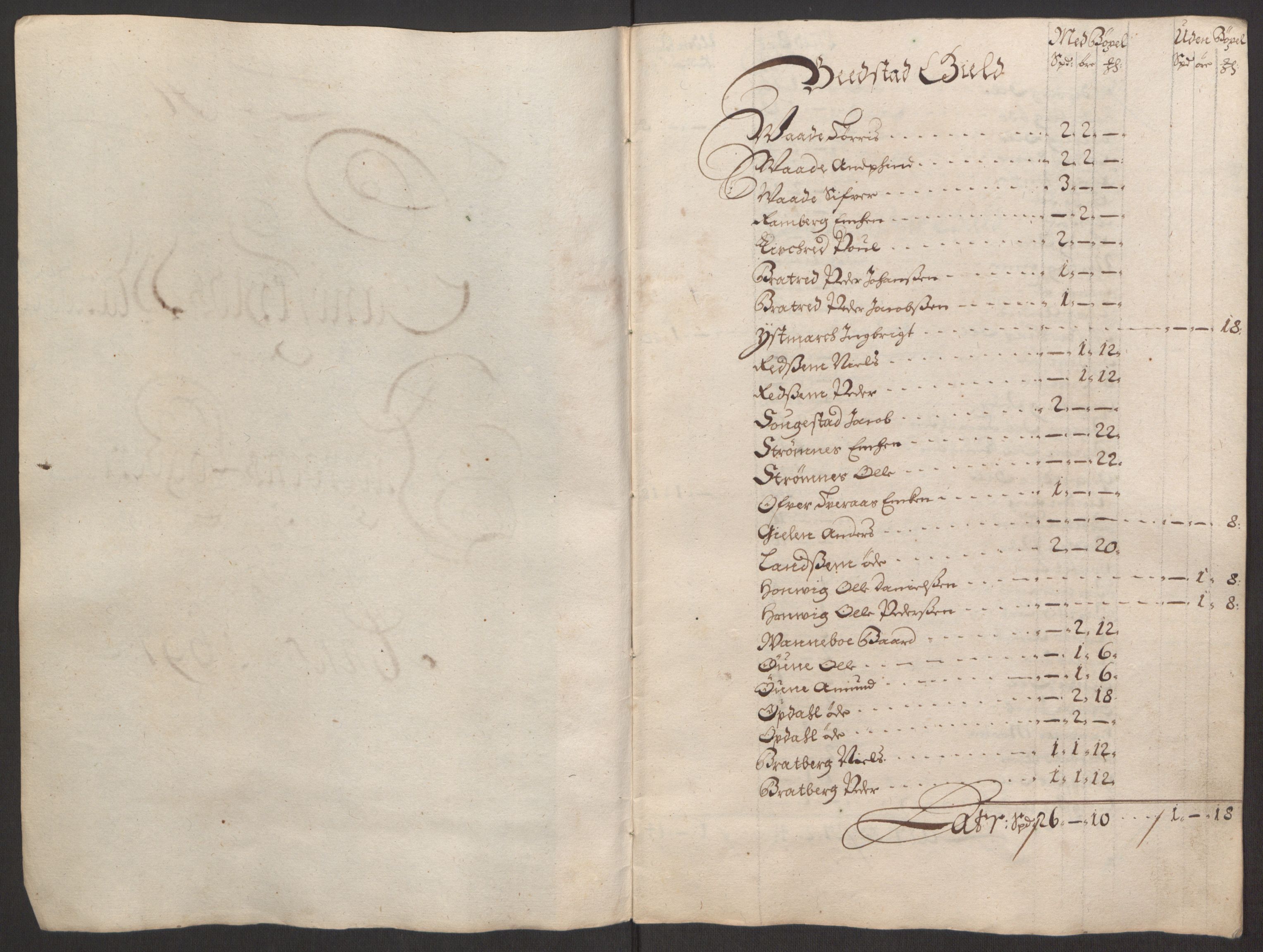 Rentekammeret inntil 1814, Reviderte regnskaper, Fogderegnskap, RA/EA-4092/R63/L4309: Fogderegnskap Inderøy, 1695-1697, p. 461