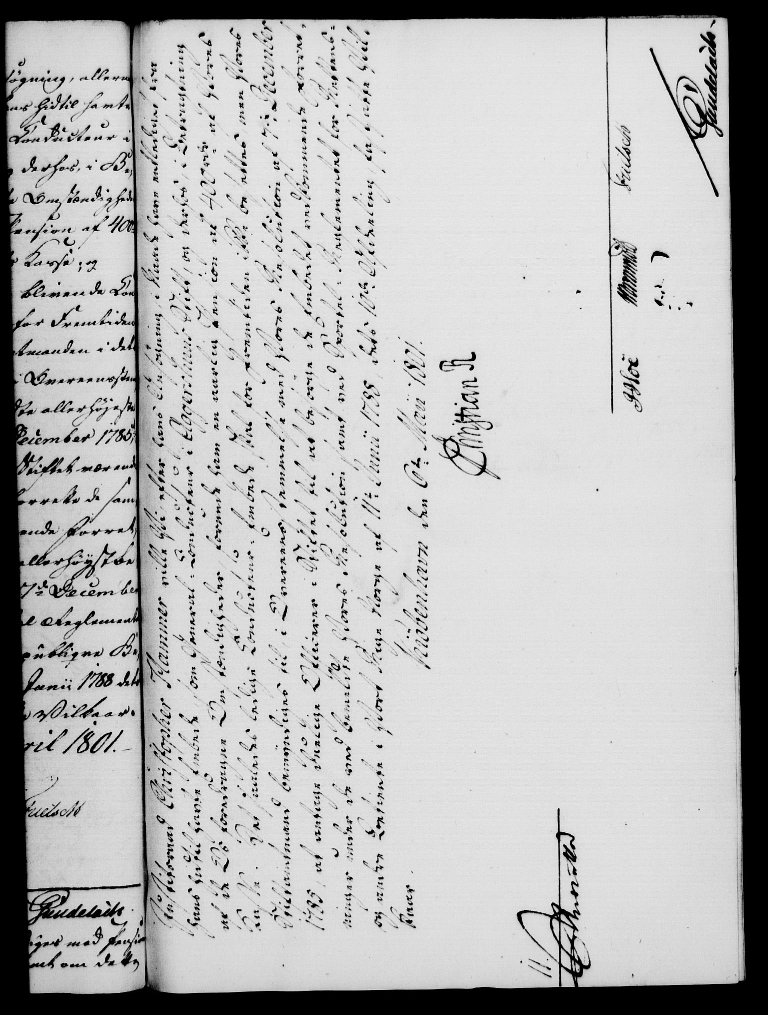 Rentekammeret, Kammerkanselliet, RA/EA-3111/G/Gf/Gfa/L0083: Norsk relasjons- og resolusjonsprotokoll (merket RK 52.83), 1801, p. 284
