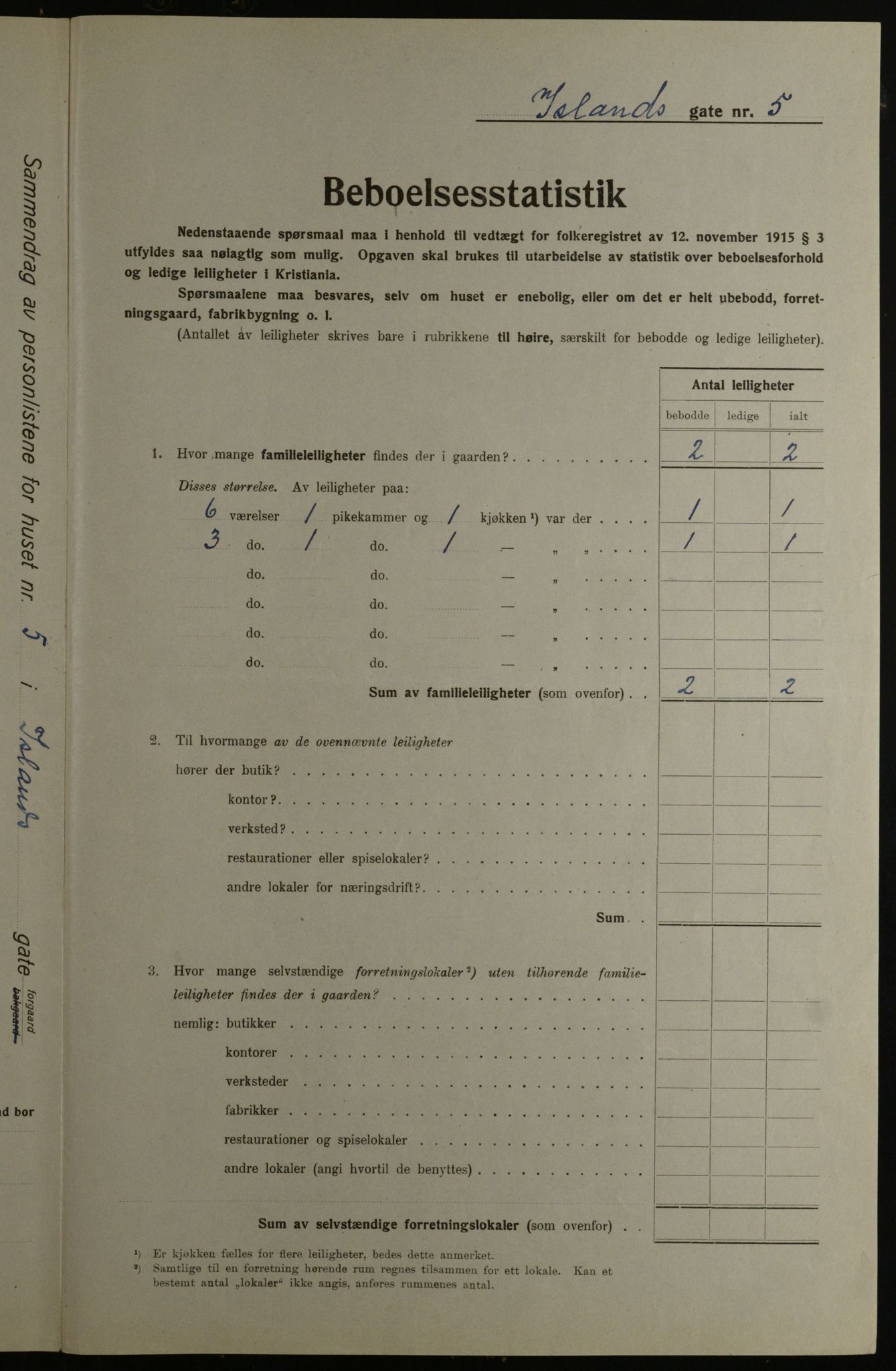 OBA, Municipal Census 1923 for Kristiania, 1923, p. 49660