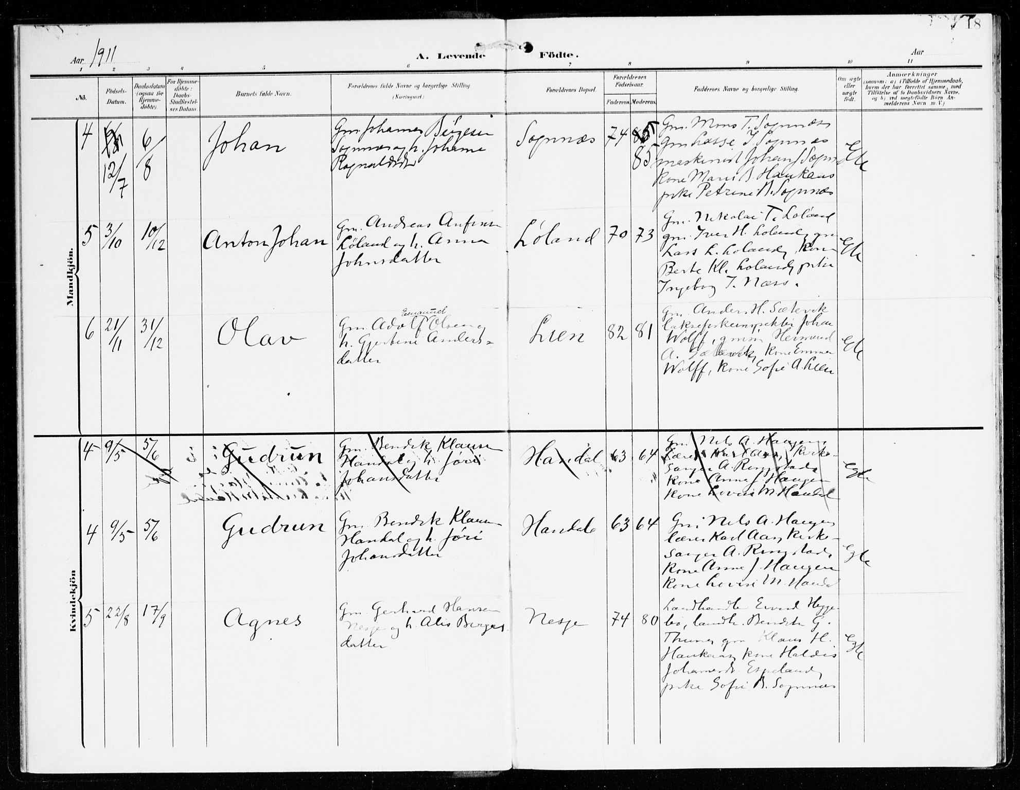 Hyllestad sokneprestembete, SAB/A-80401: Parish register (official) no. C 2, 1904-1917, p. 18