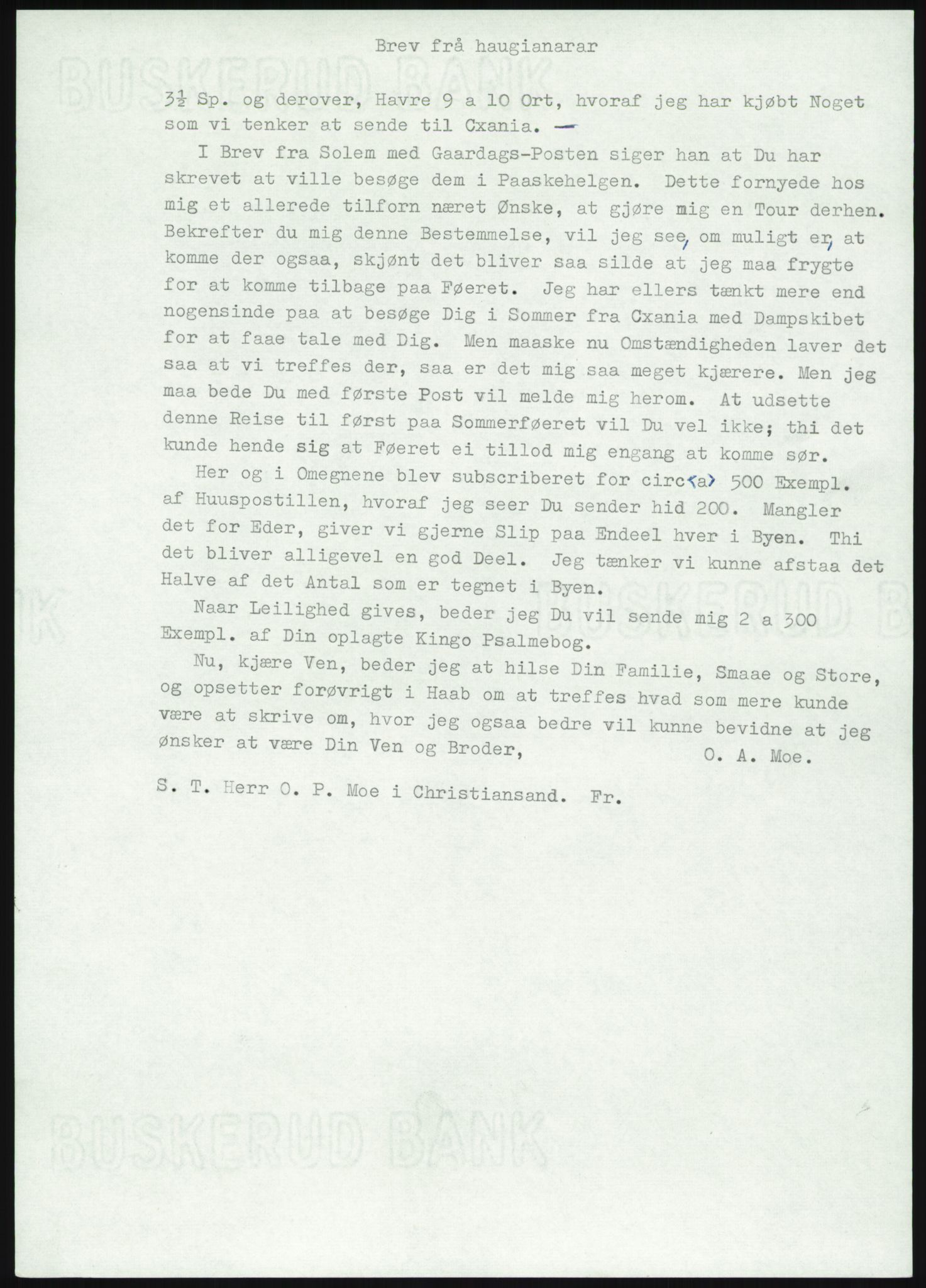 Samlinger til kildeutgivelse, Haugianerbrev, AV/RA-EA-6834/F/L0004: Haugianerbrev IV: 1827-1842, 1827-1842