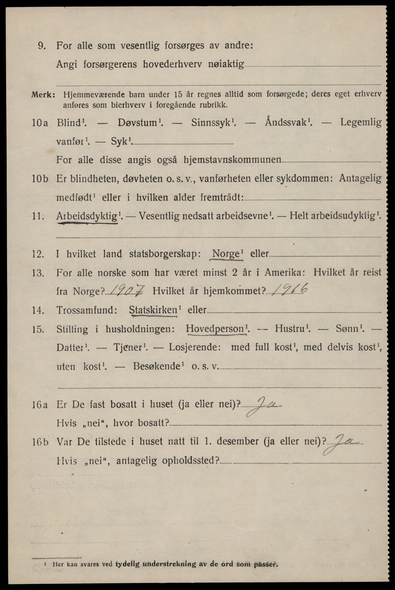 SAST, 1920 census for Jelsa, 1920, p. 1641