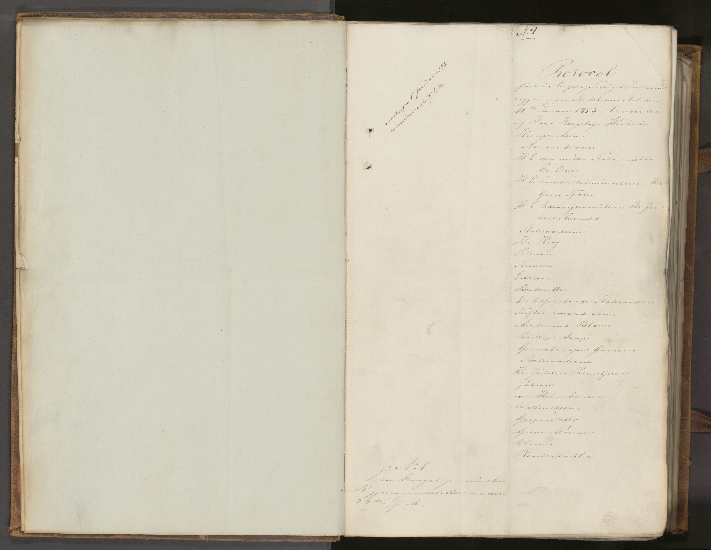 Statsrådssekretariatet, AV/RA-S-1001/A/Ab/L0077: Kgl. res. 1. halvår, 1853