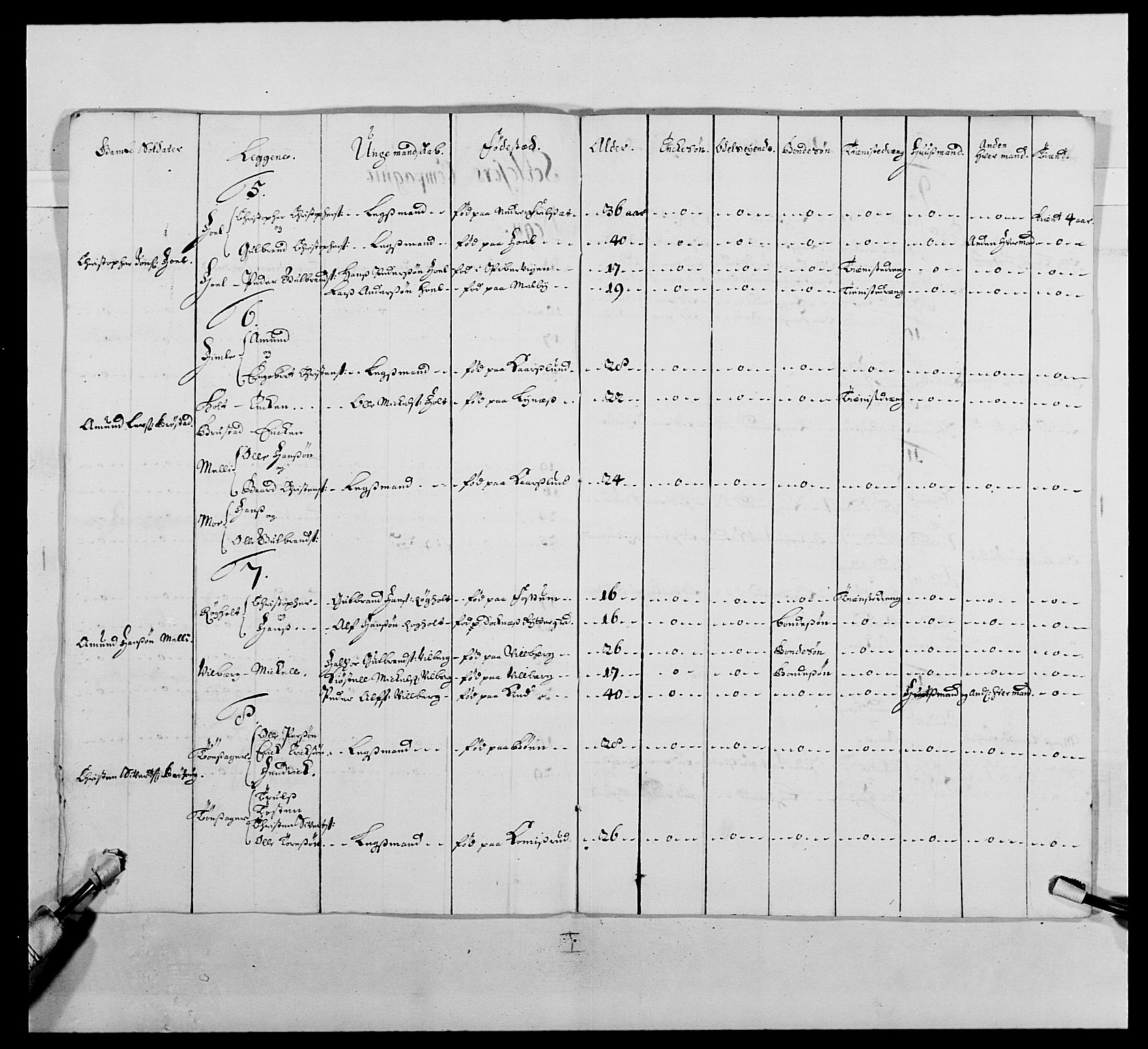 Kommanderende general (KG I) med Det norske krigsdirektorium, RA/EA-5419/E/Ea/L0485: Akershusiske regiment, 1697-1706, p. 225