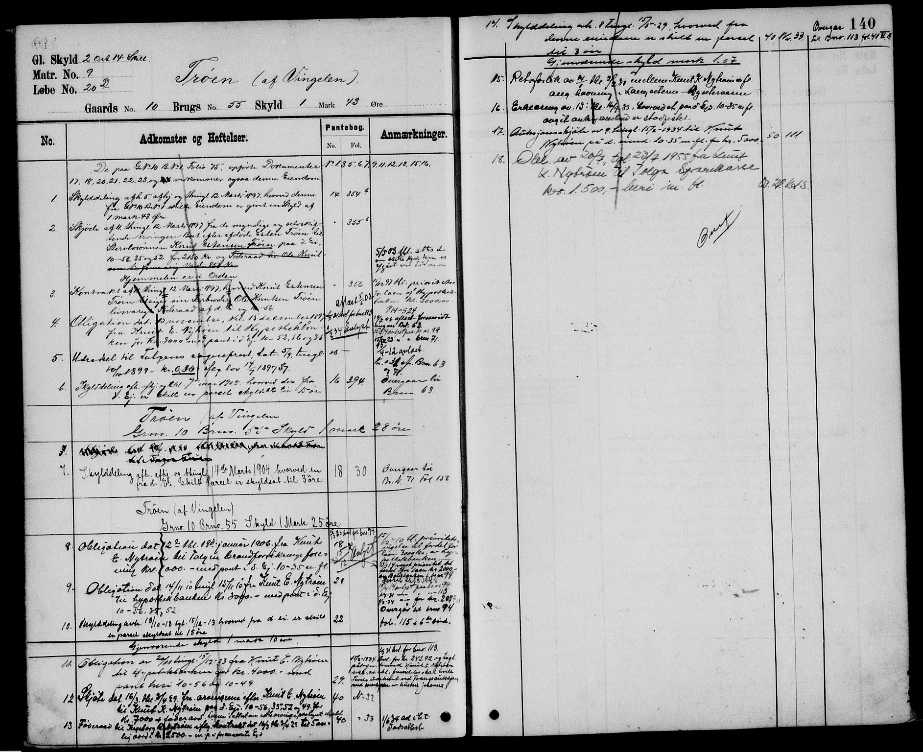 Nord-Østerdal tingrett, AV/SAH-TING-020/H/Ha/Hah/L0048: Mortgage register no. 1, 1897, p. 140