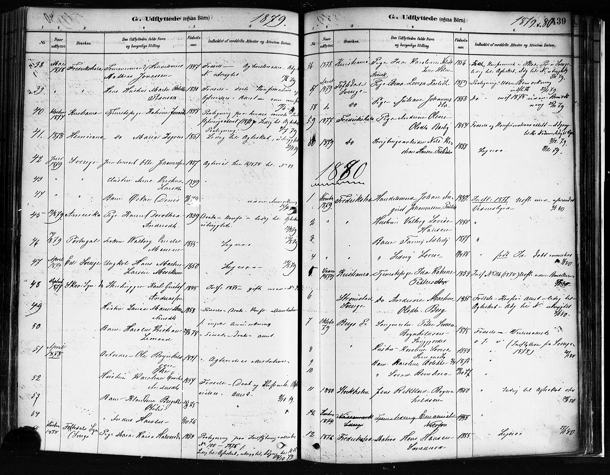 Idd prestekontor Kirkebøker, SAO/A-10911/F/Fc/L0006b: Parish register (official) no. III 6B, 1878-1903, p. 439