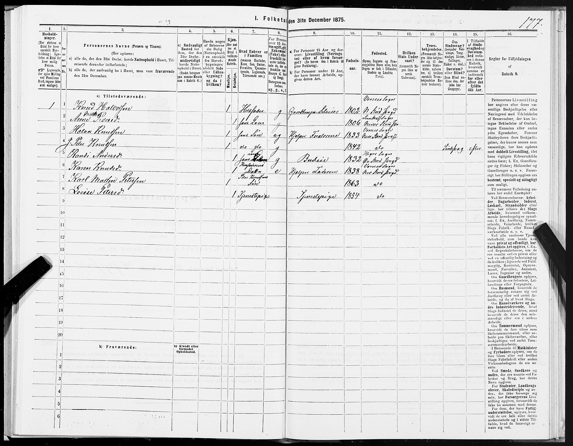 SAT, 1875 census for 1714P Nedre Stjørdal, 1875, p. 4177