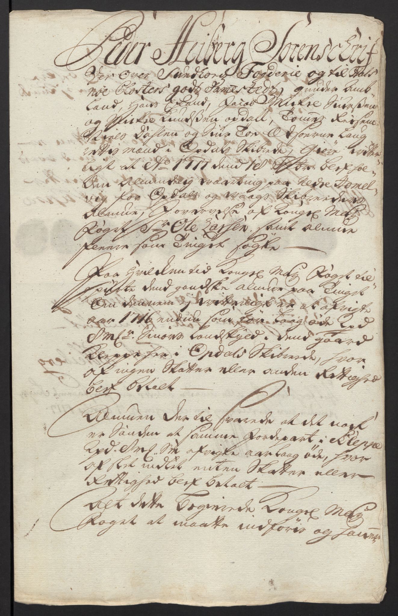 Rentekammeret inntil 1814, Reviderte regnskaper, Fogderegnskap, RA/EA-4092/R48/L2992: Fogderegnskap Sunnhordland og Hardanger, 1716, p. 244