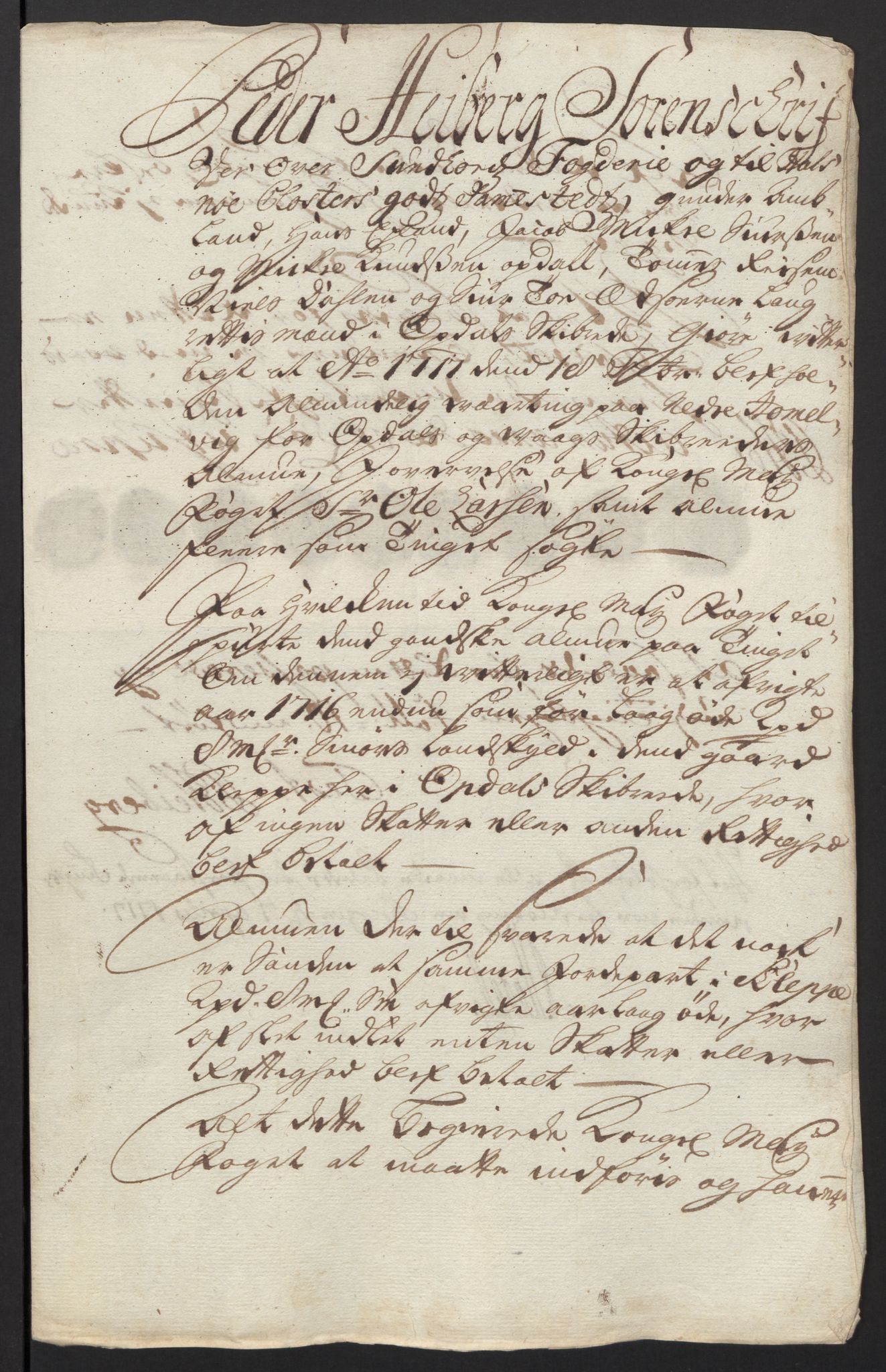 Rentekammeret inntil 1814, Reviderte regnskaper, Fogderegnskap, AV/RA-EA-4092/R48/L2992: Fogderegnskap Sunnhordland og Hardanger, 1716, p. 244