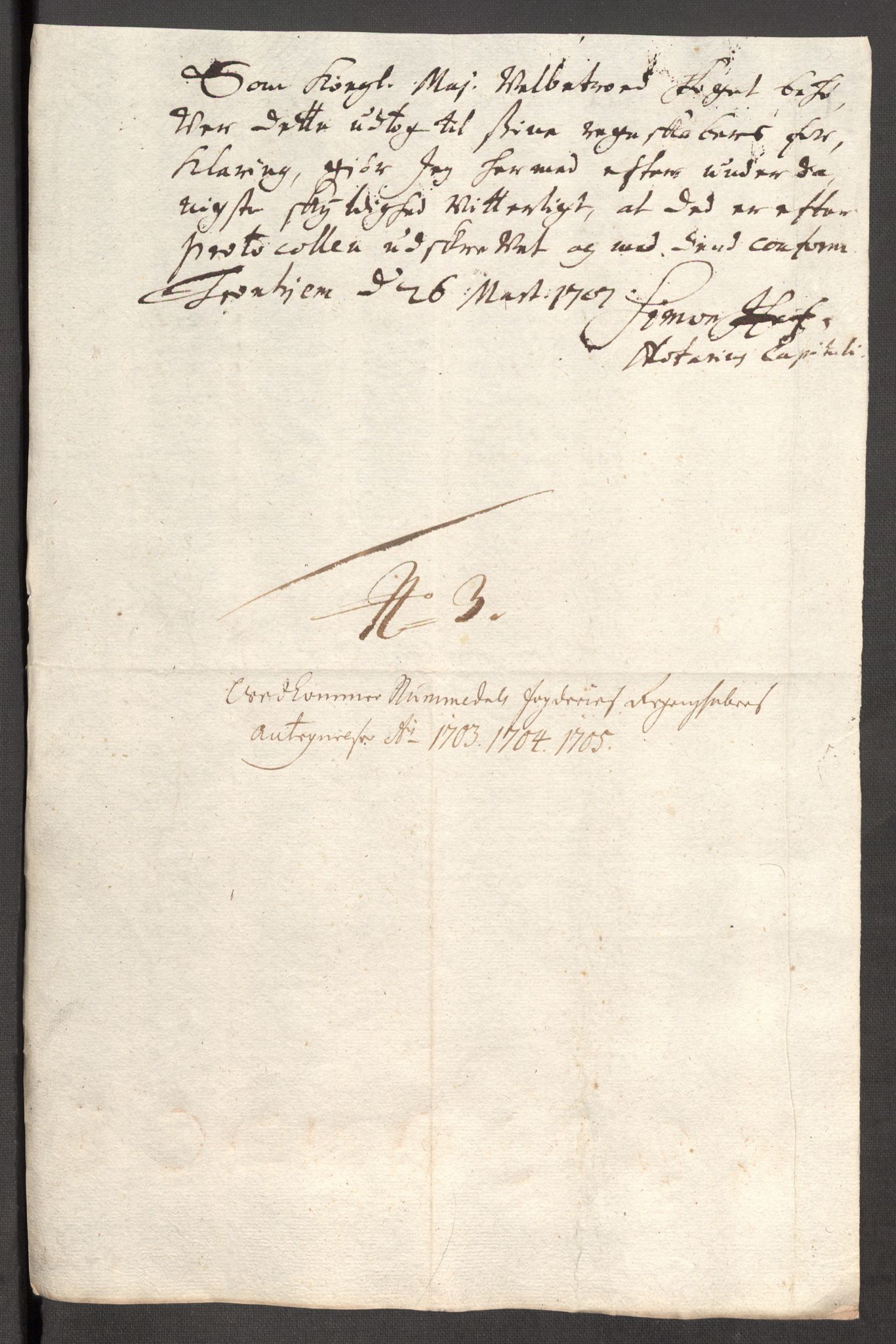 Rentekammeret inntil 1814, Reviderte regnskaper, Fogderegnskap, AV/RA-EA-4092/R64/L4429: Fogderegnskap Namdal, 1705-1706, p. 225