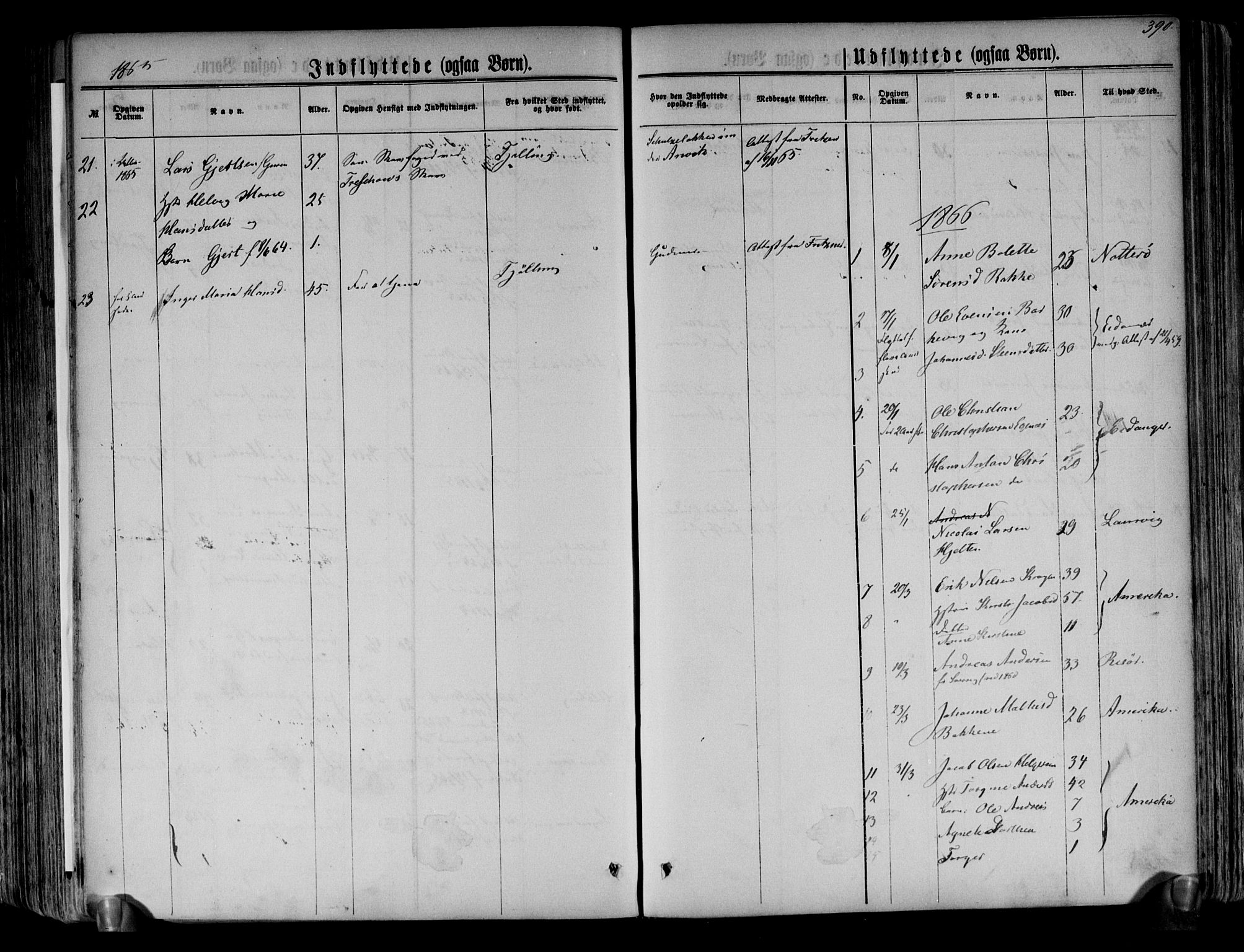 Brunlanes kirkebøker, AV/SAKO-A-342/F/Fa/L0005: Parish register (official) no. I 5, 1862-1877, p. 390