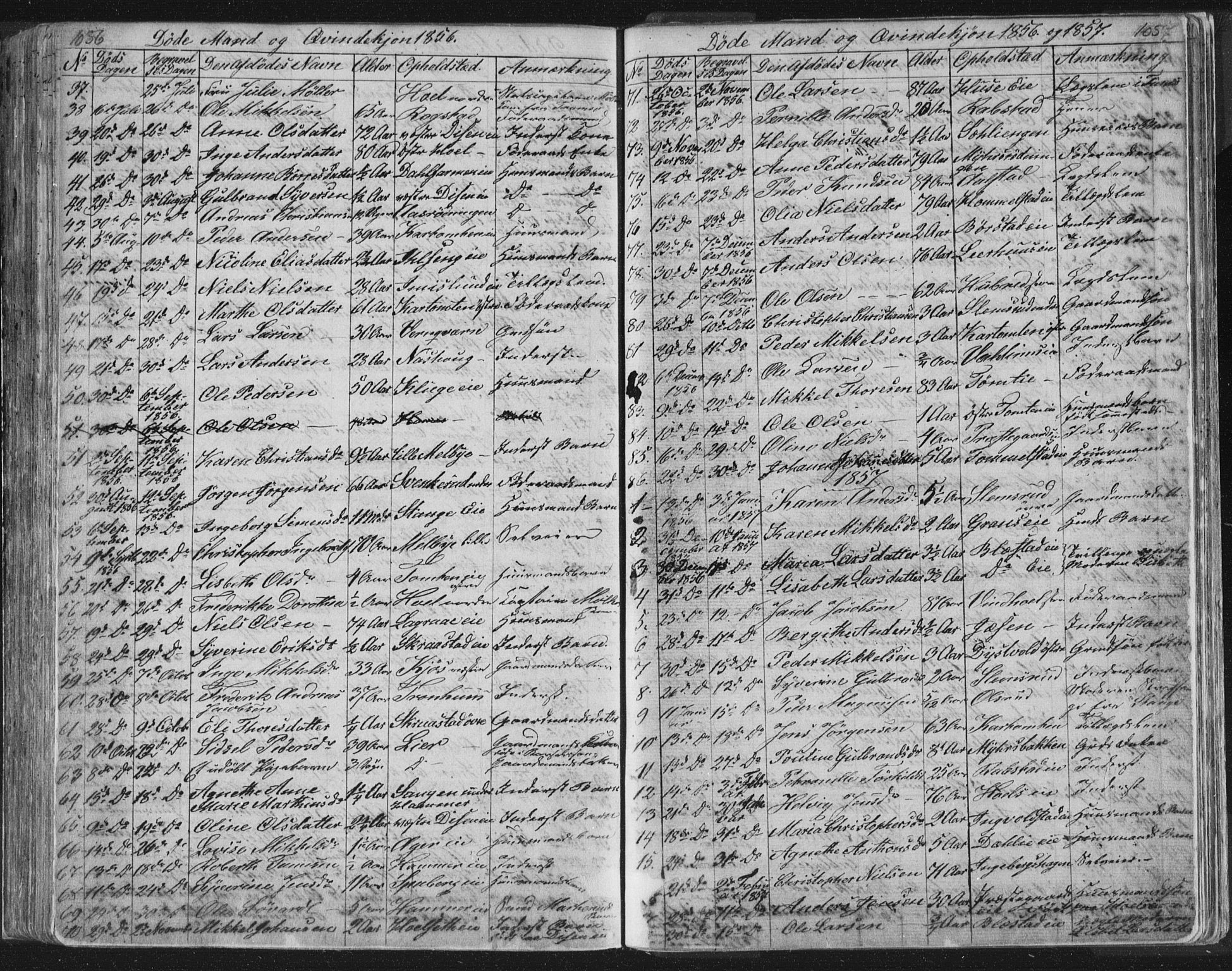 Vang prestekontor, Hedmark, SAH/PREST-008/H/Ha/Hab/L0010B: Parish register (copy) no. 10b, 1854-1896, p. 1056-1057