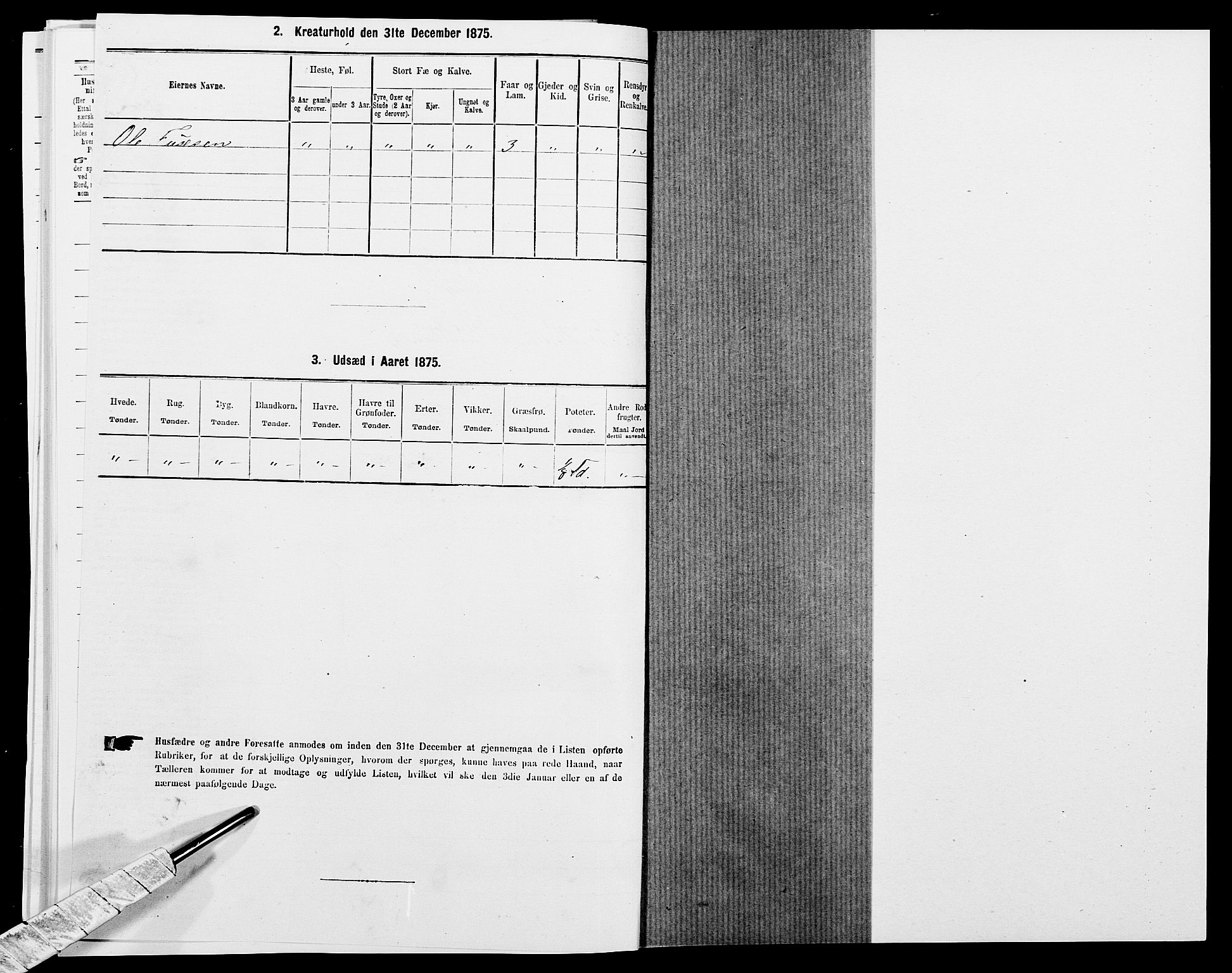 SAK, 1875 census for 1019L Mandal/Halse og Harkmark, 1875, p. 728