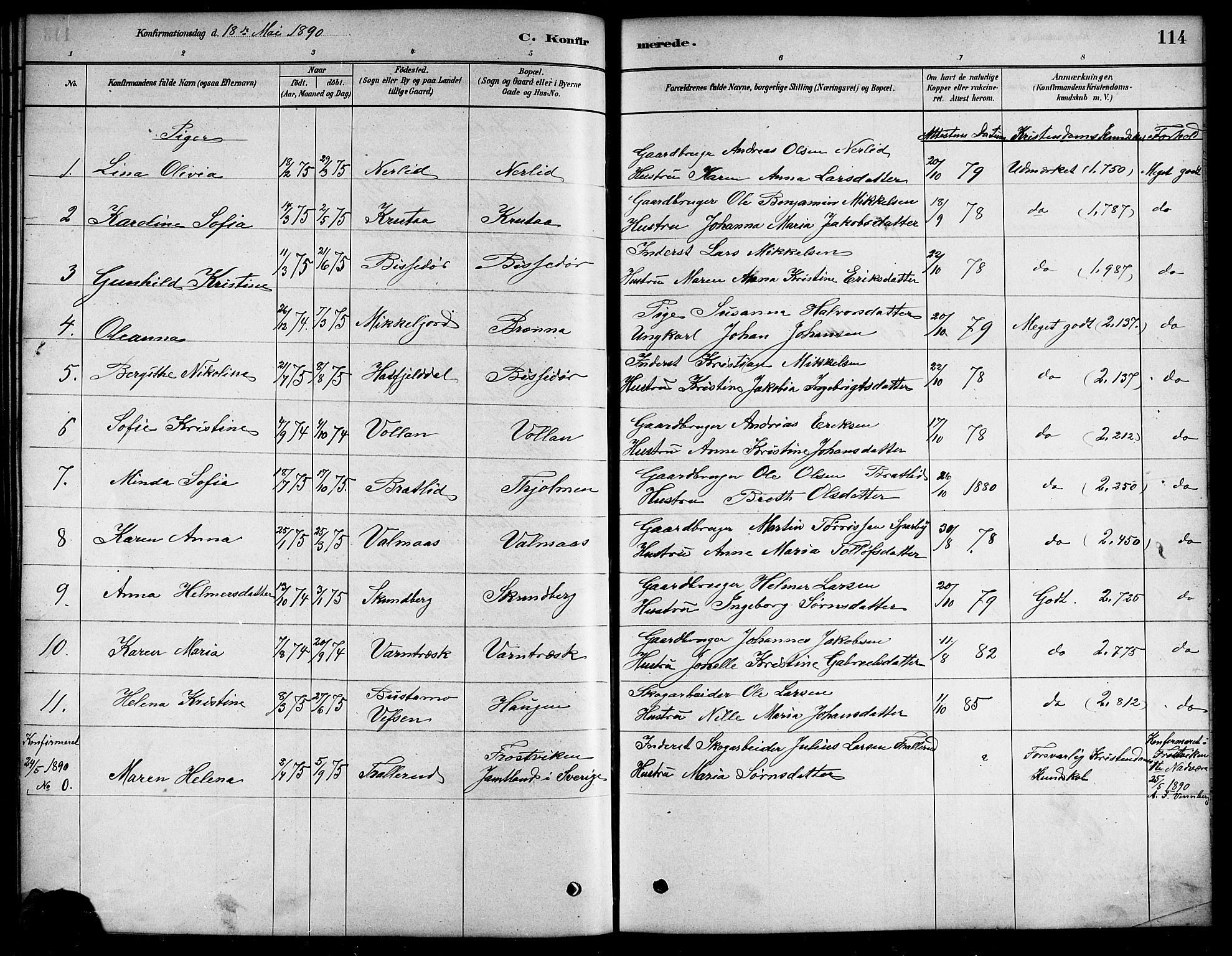 Ministerialprotokoller, klokkerbøker og fødselsregistre - Nordland, SAT/A-1459/823/L0330: Parish register (copy) no. 823C02, 1879-1916, p. 114