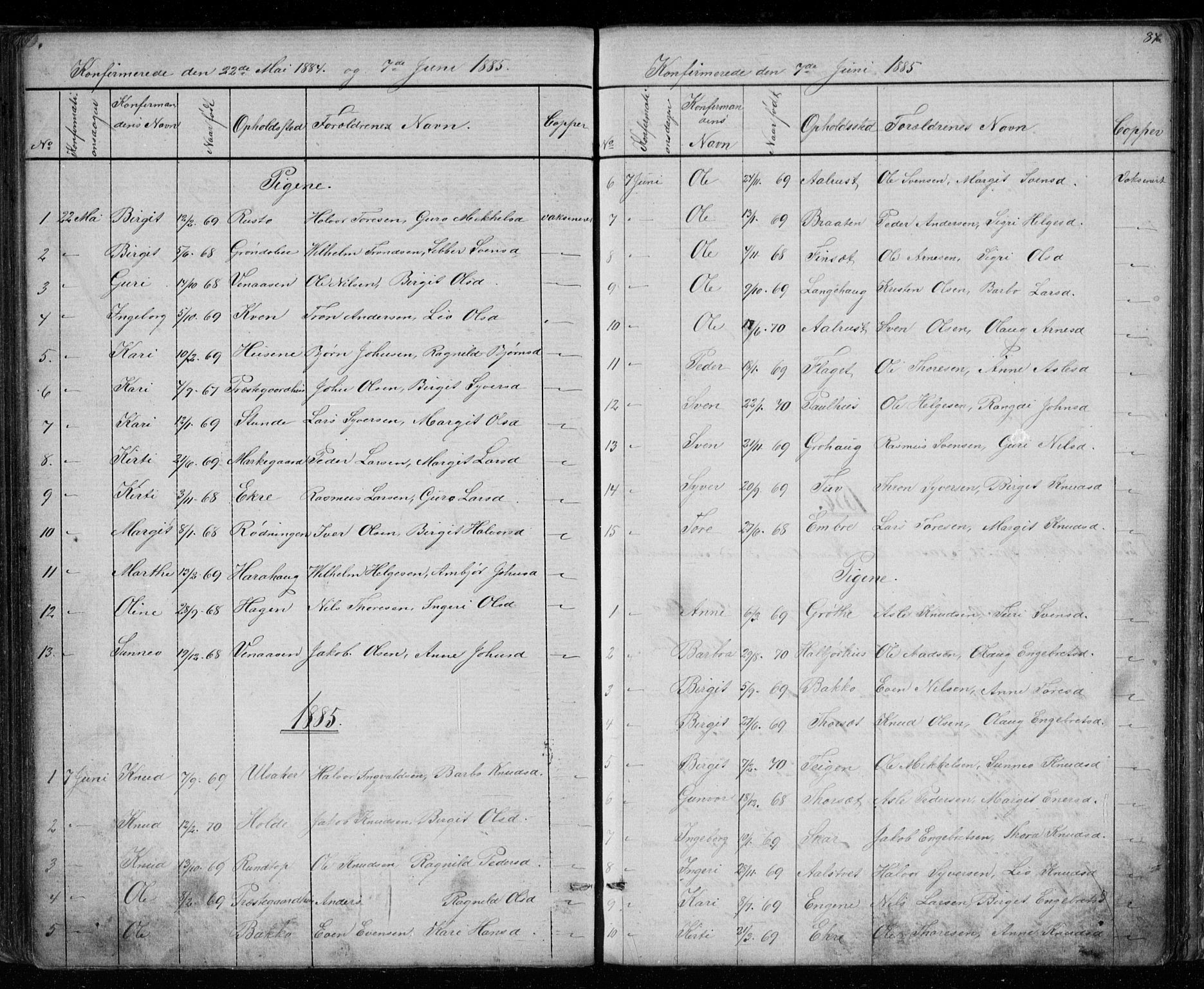 Gol kirkebøker, AV/SAKO-A-226/G/Gb/L0005: Parish register (copy) no. II 5, 1875-1891, p. 87