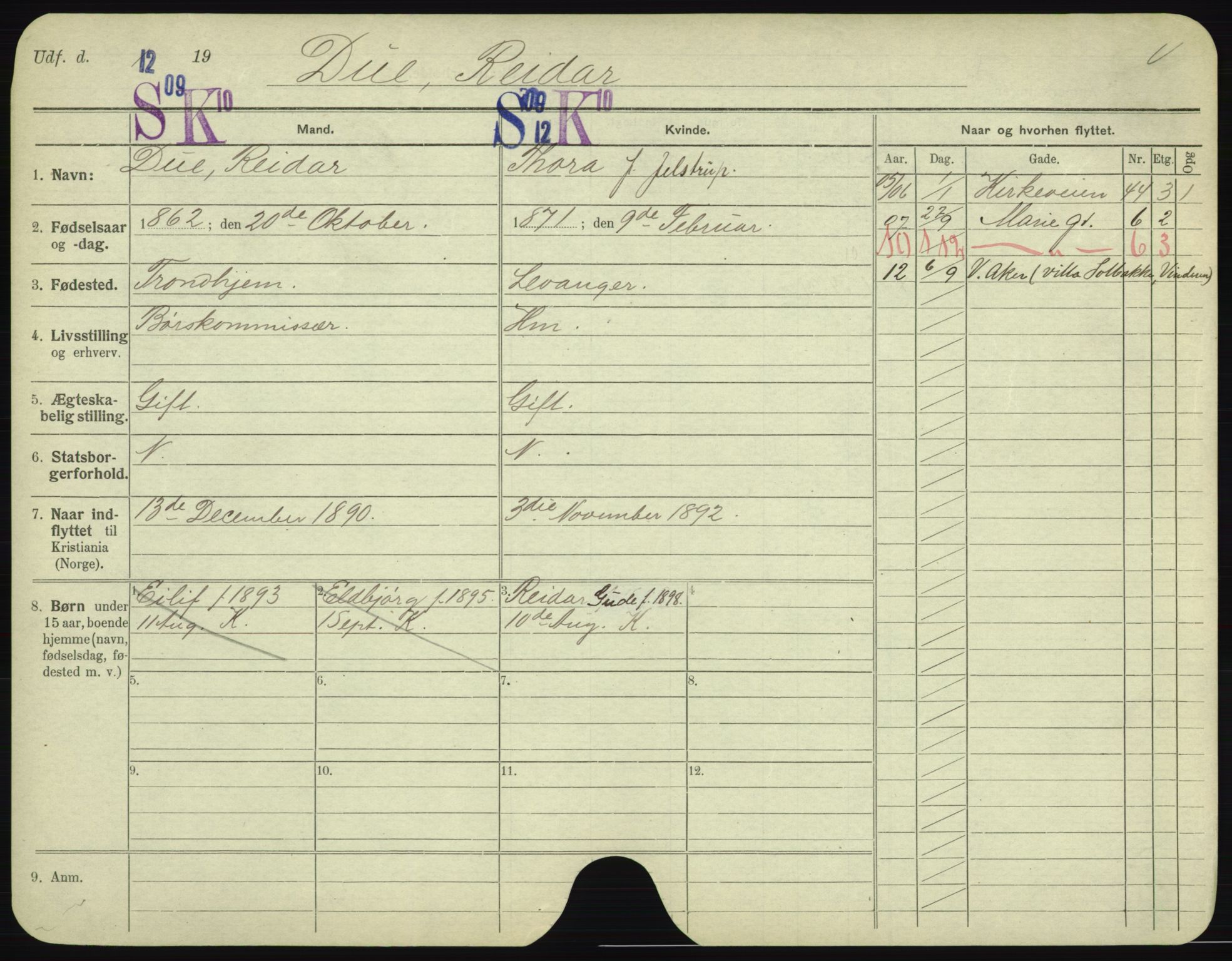 Oslo folkeregister, Registerkort, SAO/A-11715/F/Fa/Fac/L0002: Menn, 1906-1914, p. 676a