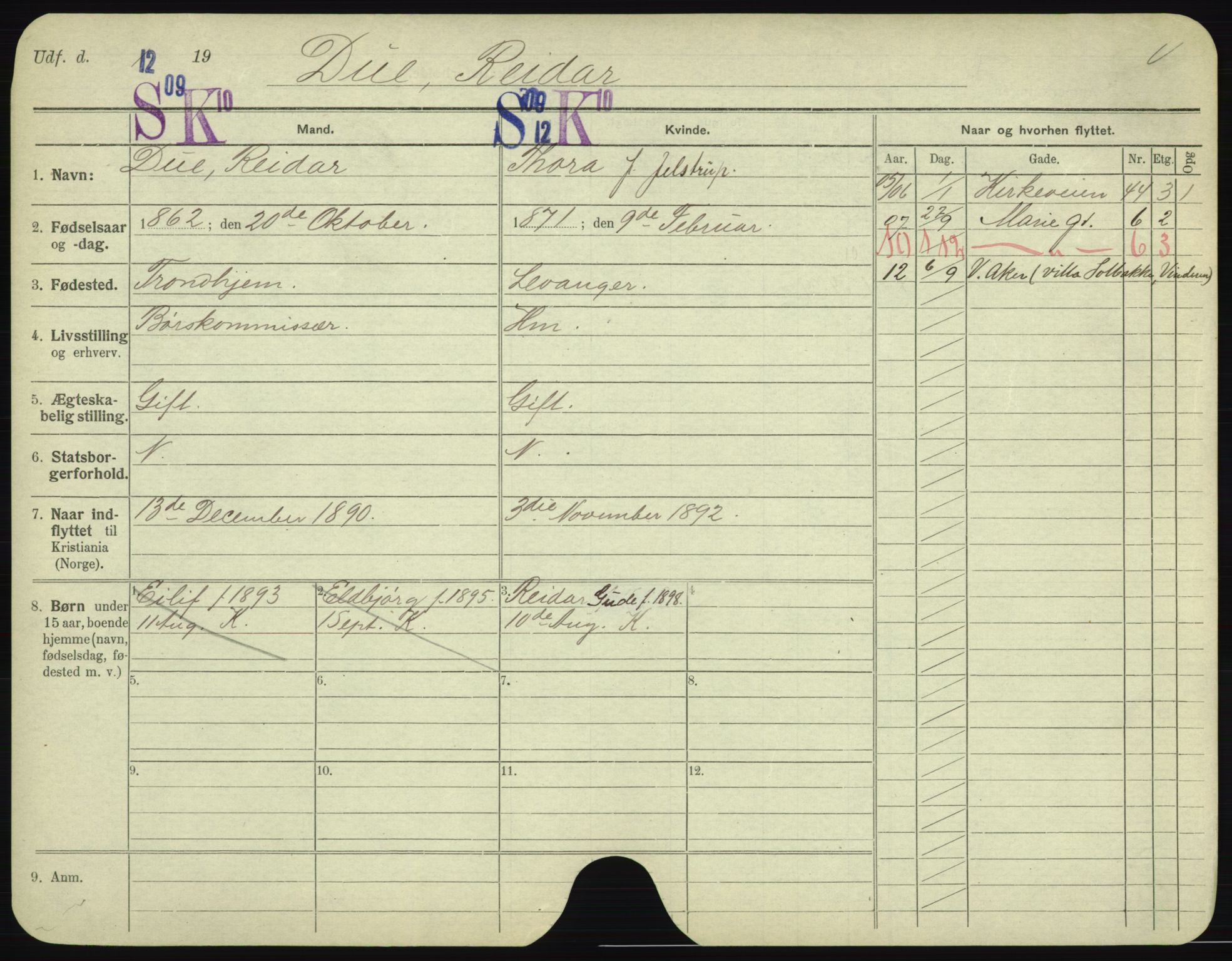Oslo folkeregister, Registerkort, AV/SAO-A-11715/F/Fa/Fac/L0002: Menn, 1906-1914, p. 676a