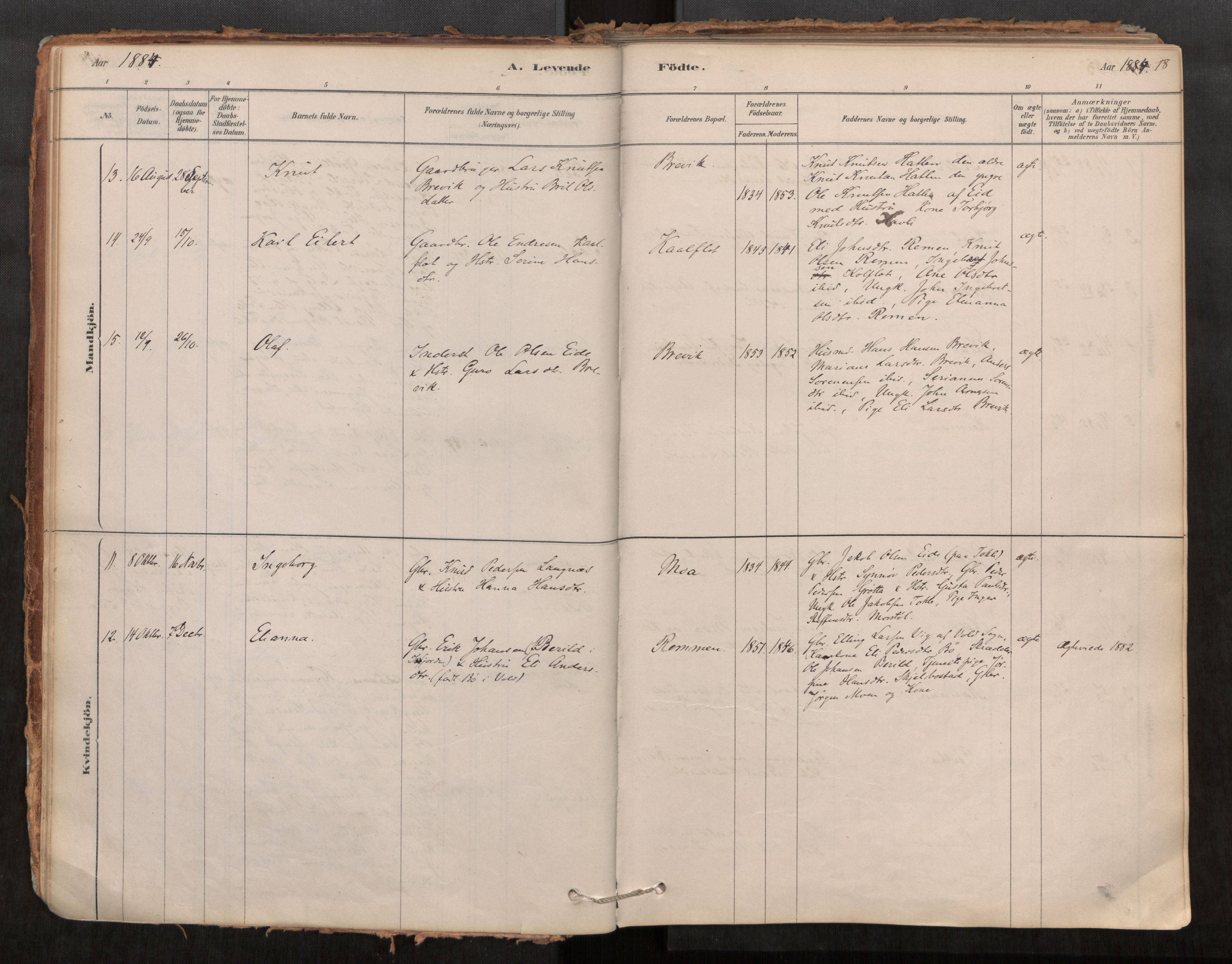 Ministerialprotokoller, klokkerbøker og fødselsregistre - Møre og Romsdal, AV/SAT-A-1454/545/L0594: Parish register (official) no. 545A03, 1878-1920, p. 18