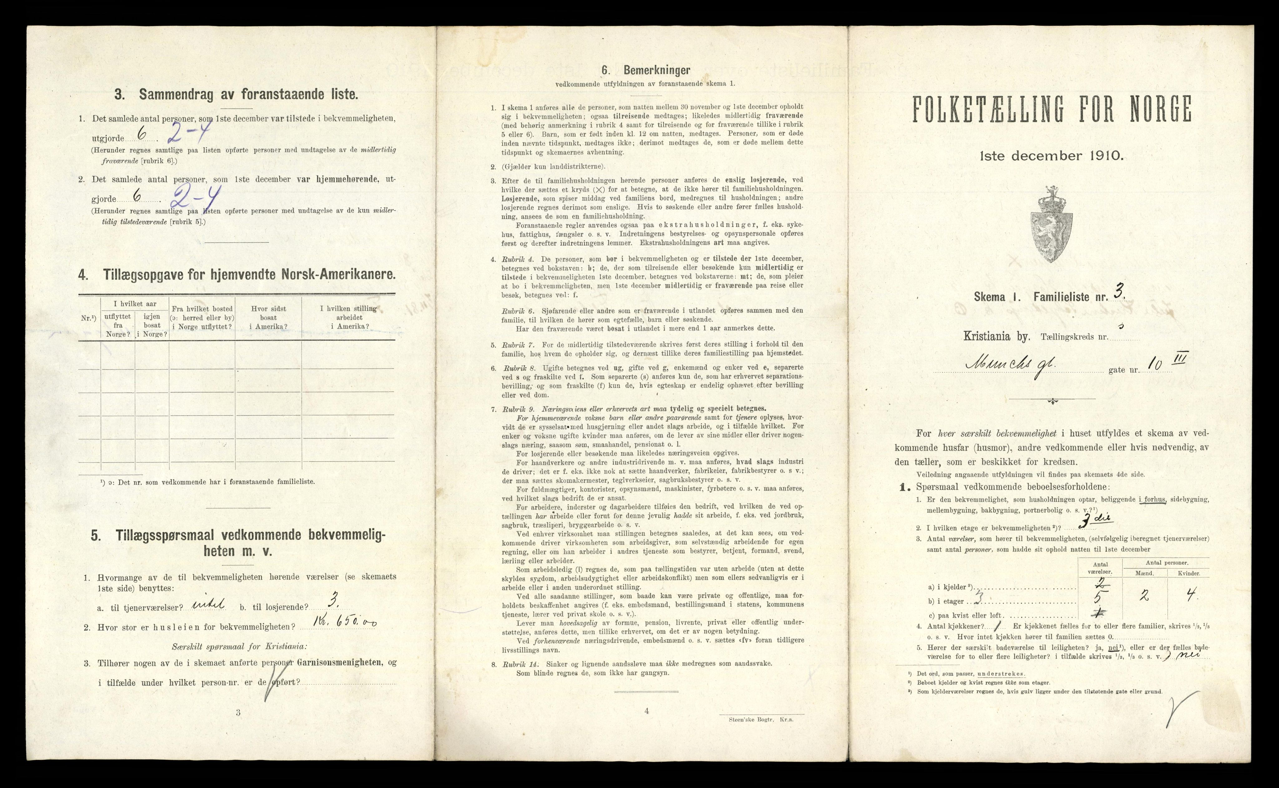 RA, 1910 census for Kristiania, 1910, p. 64989