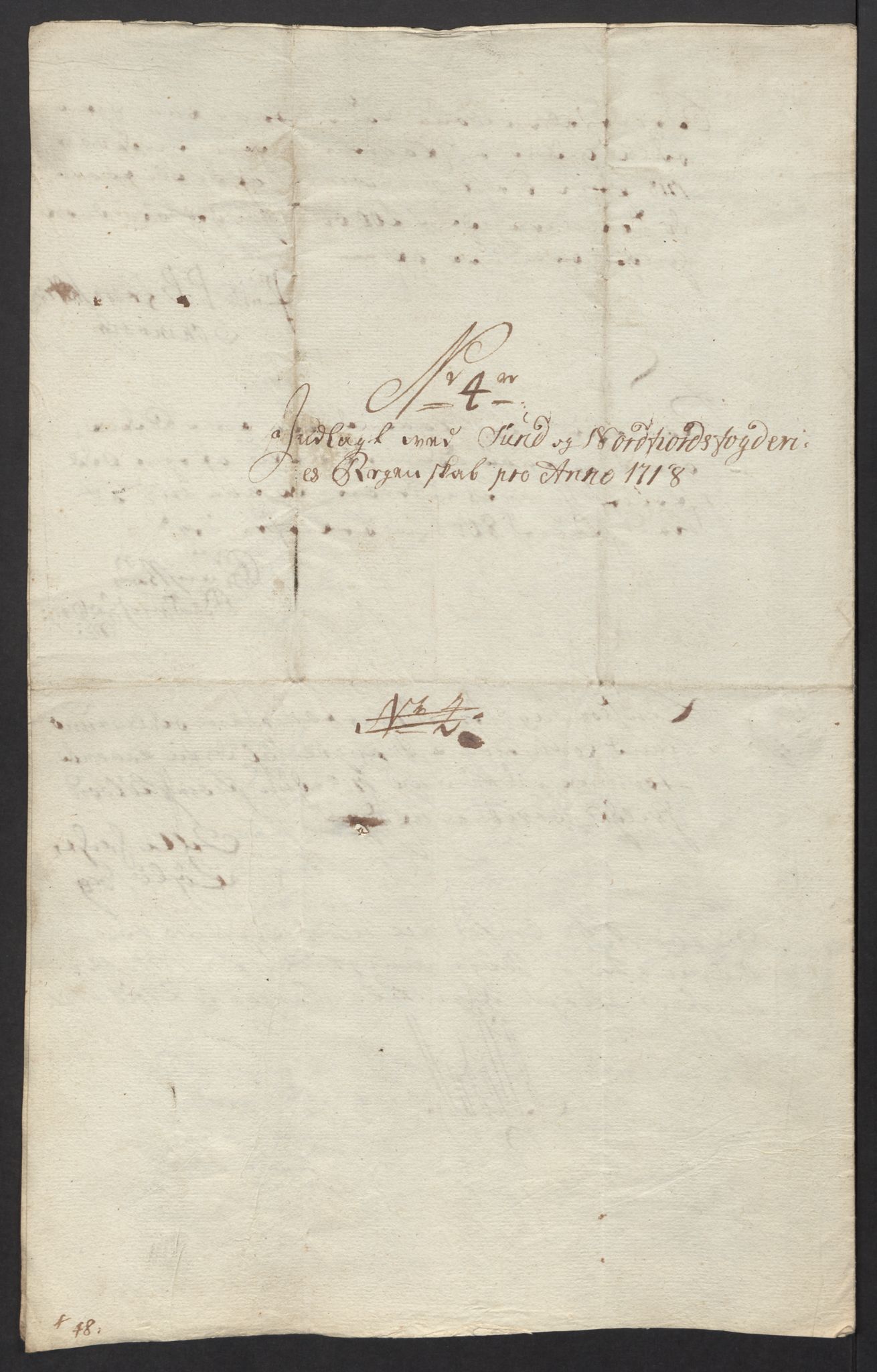 Rentekammeret inntil 1814, Reviderte regnskaper, Fogderegnskap, AV/RA-EA-4092/R53/L3441: Fogderegnskap Sunn- og Nordfjord, 1717-1718, p. 312