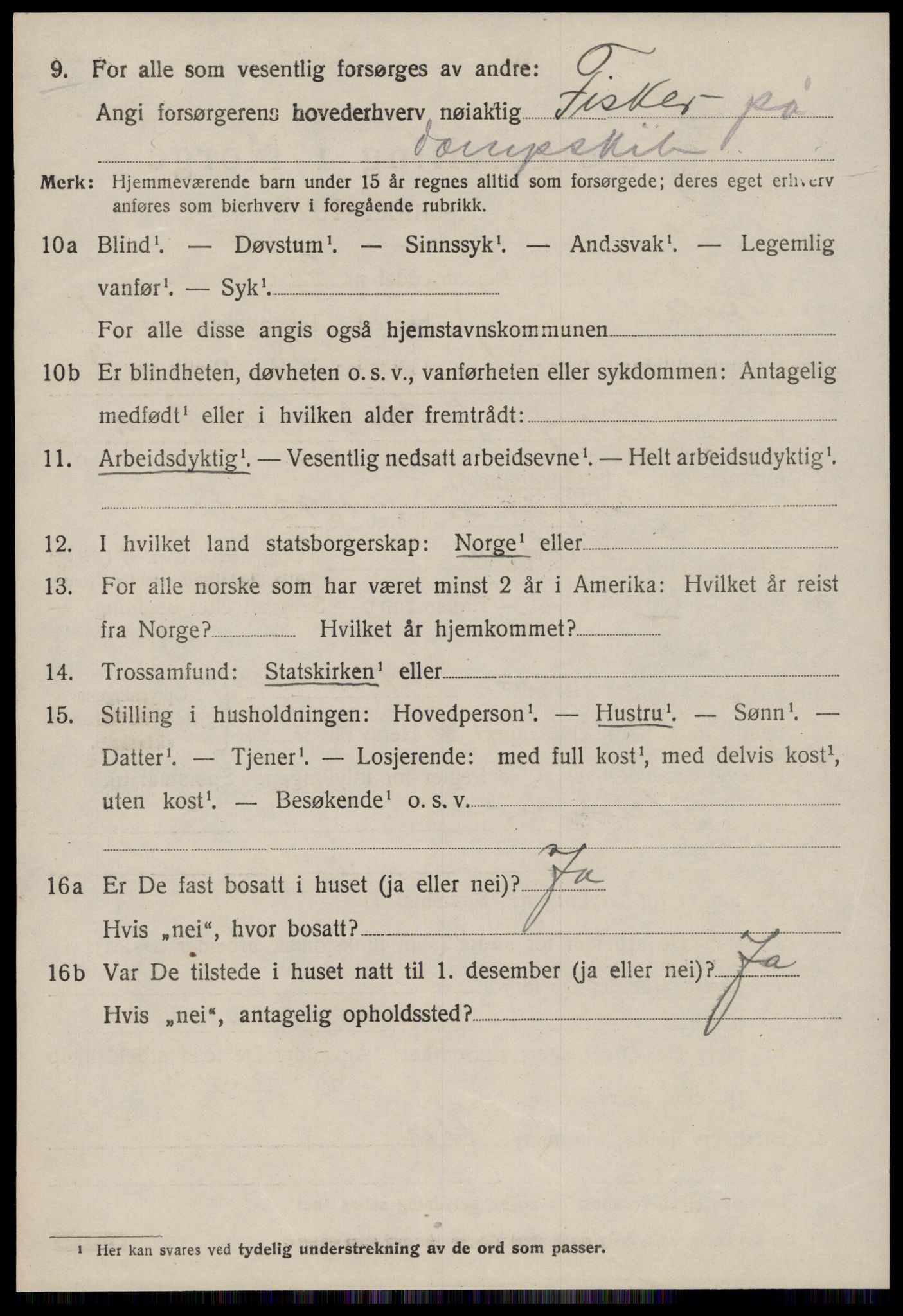 SAT, 1920 census for Halsa, 1920, p. 445