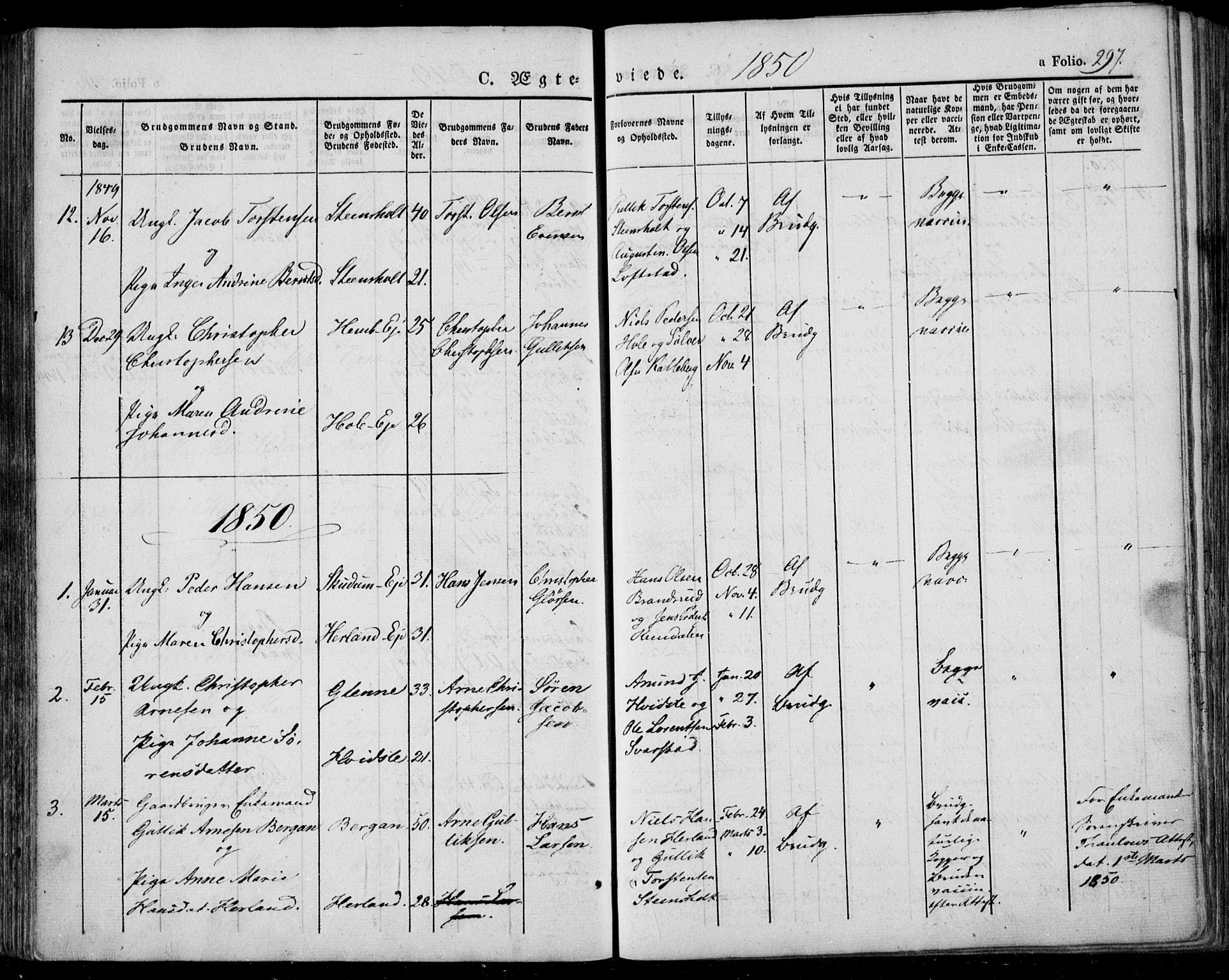 Lardal kirkebøker, SAKO/A-350/F/Fa/L0006: Parish register (official) no. I 6, 1835-1860, p. 297