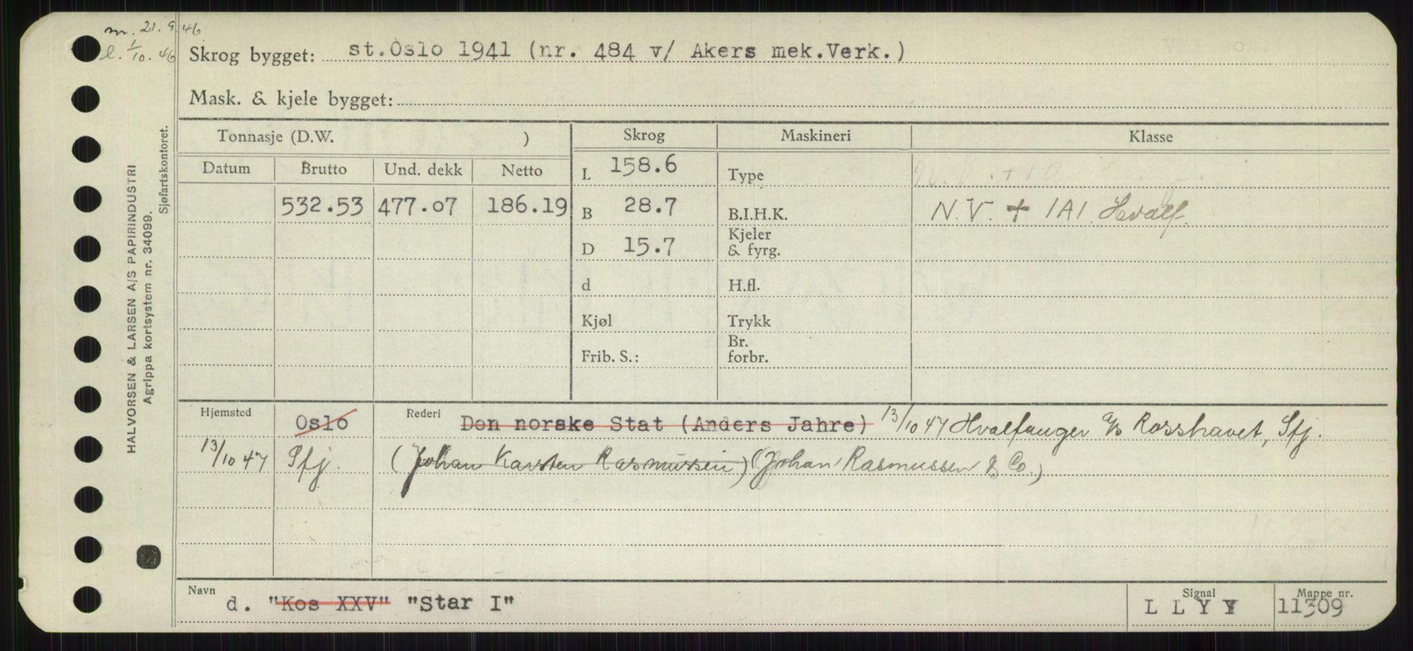 Sjøfartsdirektoratet med forløpere, Skipsmålingen, RA/S-1627/H/Hb/L0004: Fartøy, O-S, p. 419