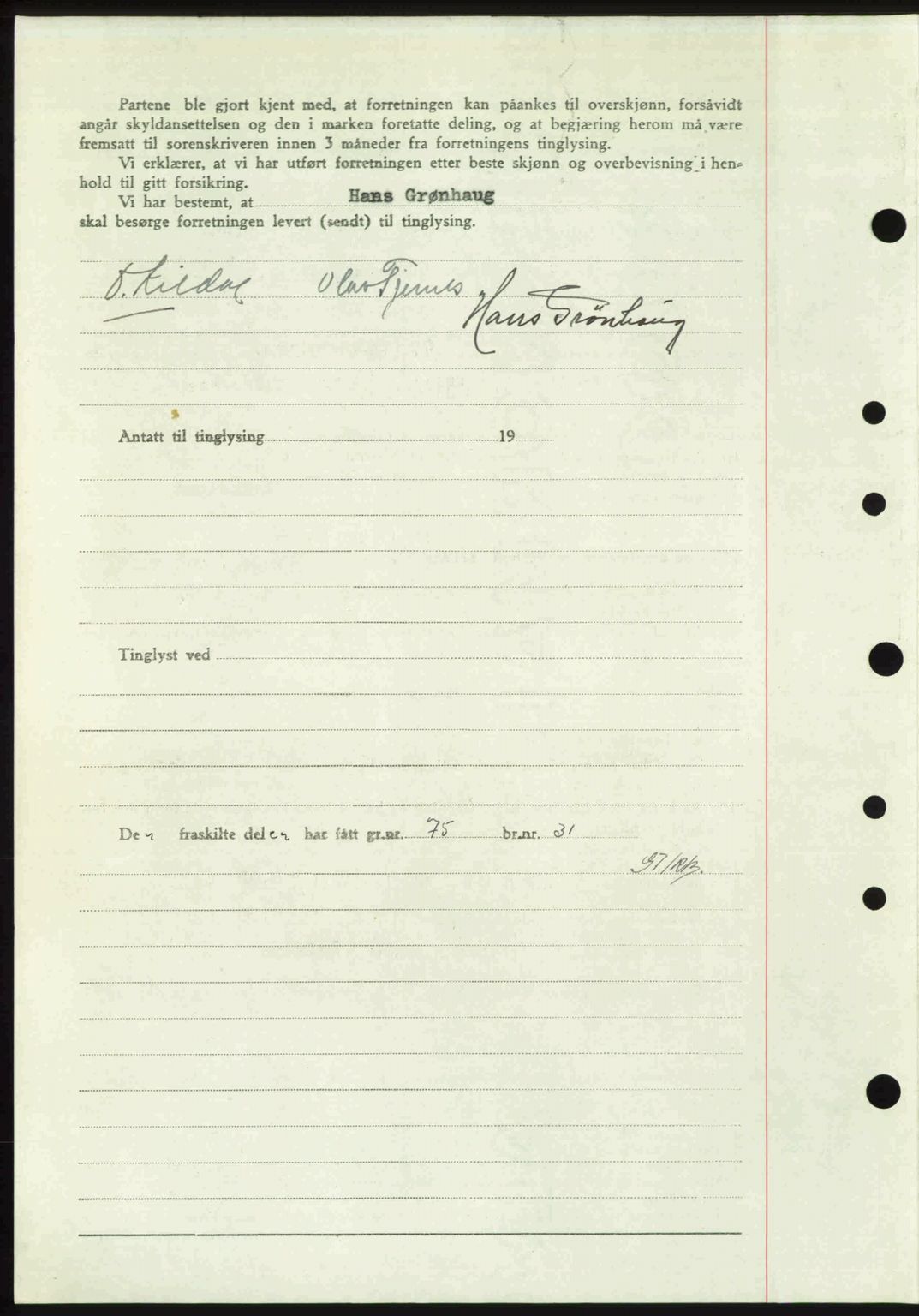 Idd og Marker sorenskriveri, AV/SAO-A-10283/G/Gb/Gbb/L0008: Mortgage book no. A8, 1946-1946, Diary no: : 125/1946