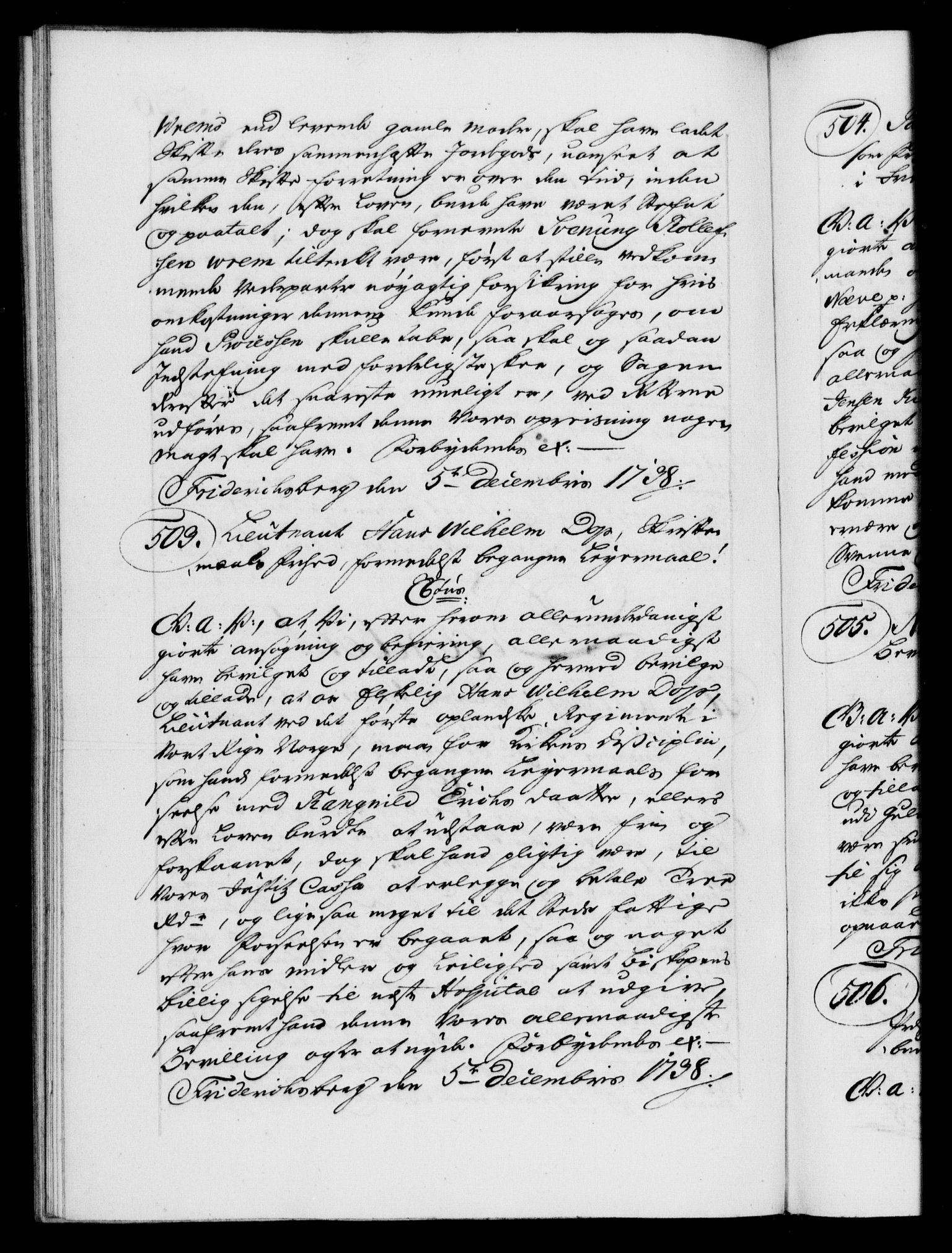 Danske Kanselli 1572-1799, AV/RA-EA-3023/F/Fc/Fca/Fcaa/L0030: Norske registre, 1737-1738, p. 526b