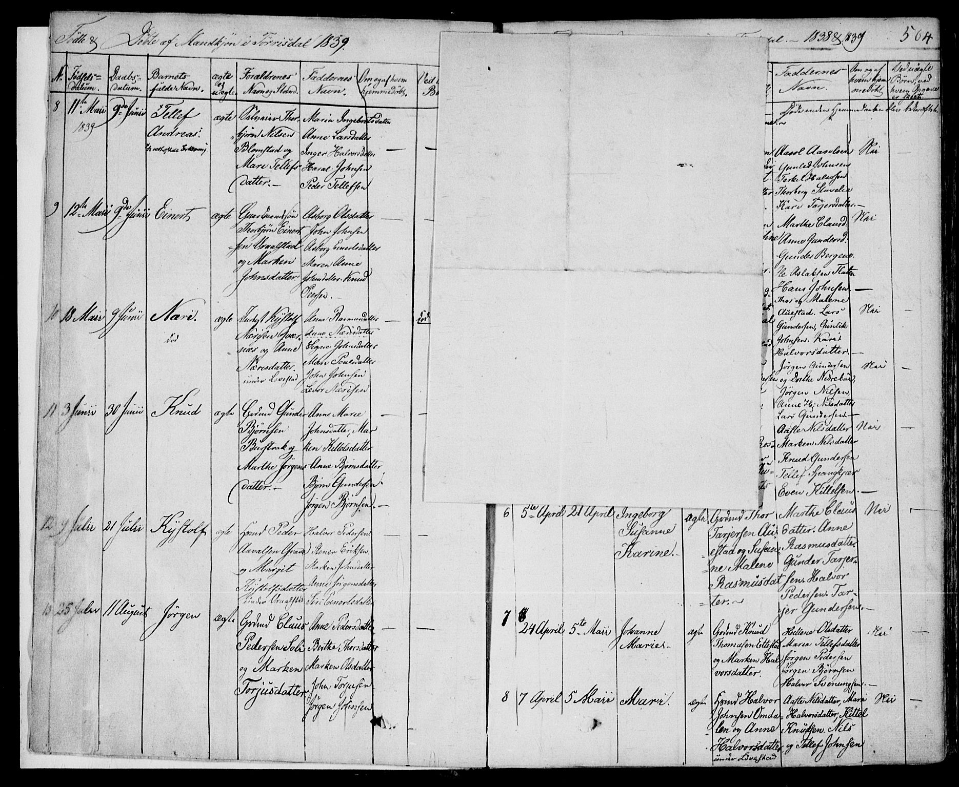 Drangedal kirkebøker, AV/SAKO-A-258/F/Fa/L0007b: Parish register (official) no. 7b, 1837-1856, p. 504