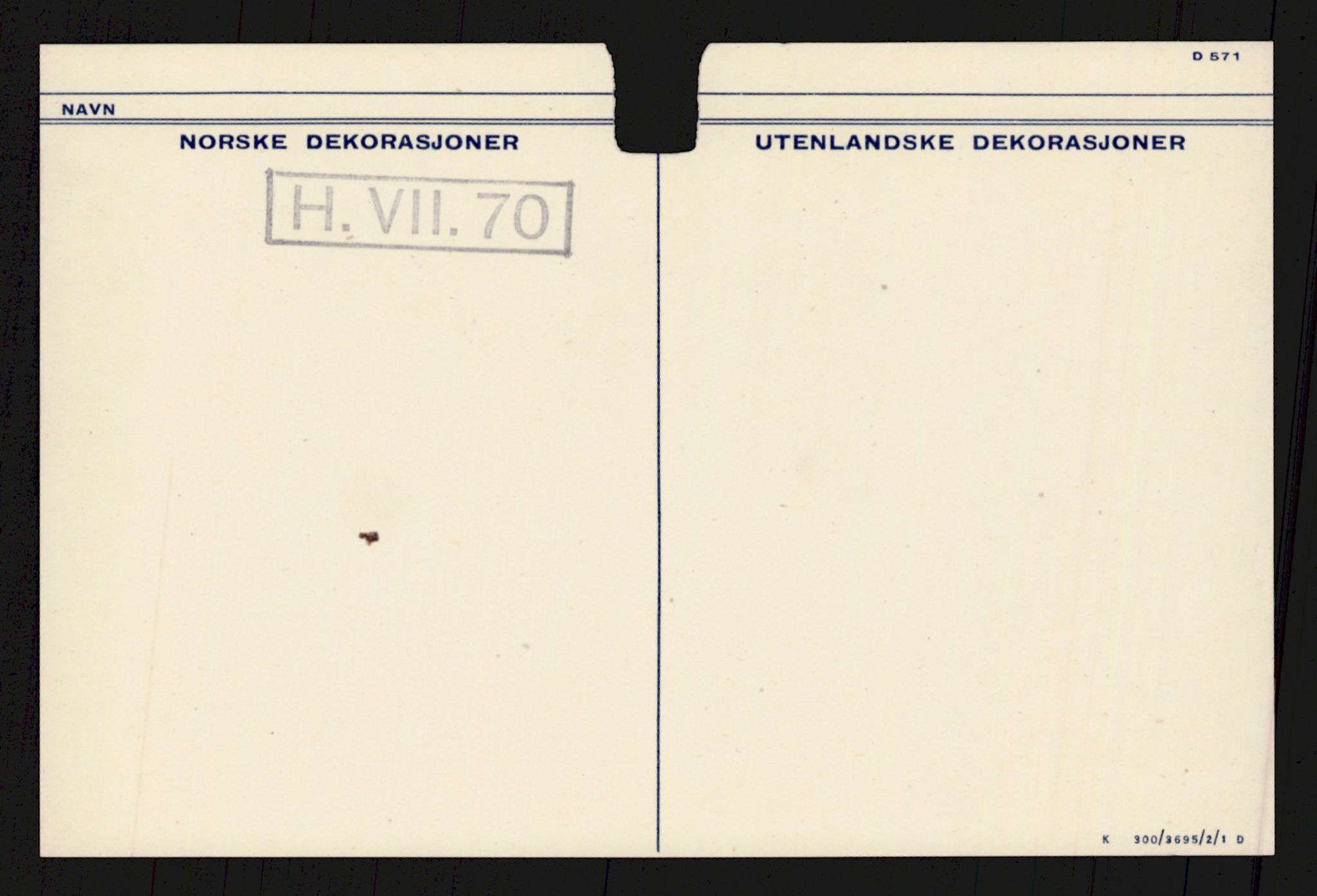 Forsvaret, Krigsdekorasjonskanselliet, RA/RAFA-5156/G/Ga/Gaa/L0003: Michalsen - Sværd, 1944-1956