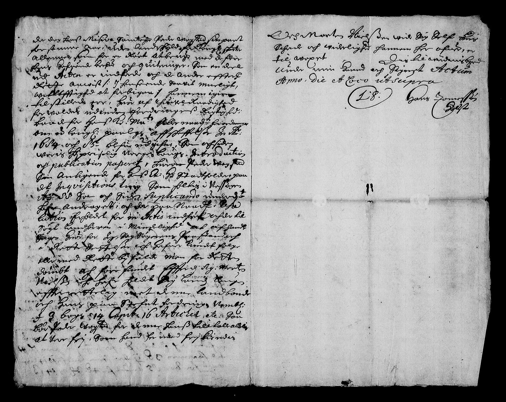 Stattholderembetet 1572-1771, RA/EA-2870/Af/L0003: Avskrifter av vedlegg til originale supplikker, nummerert i samsvar med supplikkbøkene, 1689-1691, p. 253
