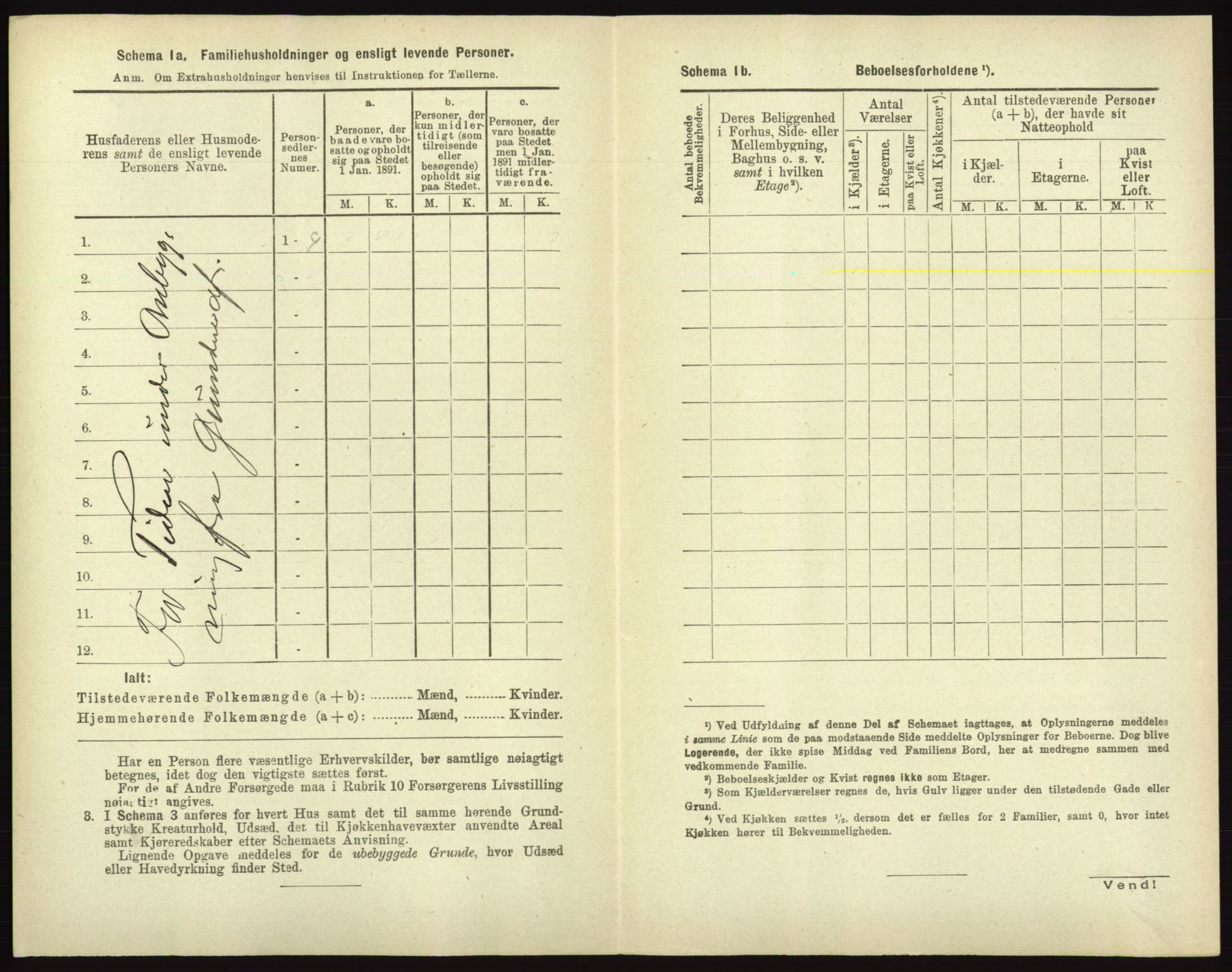 RA, 1891 census for 0101 Fredrikshald, 1891, p. 1577