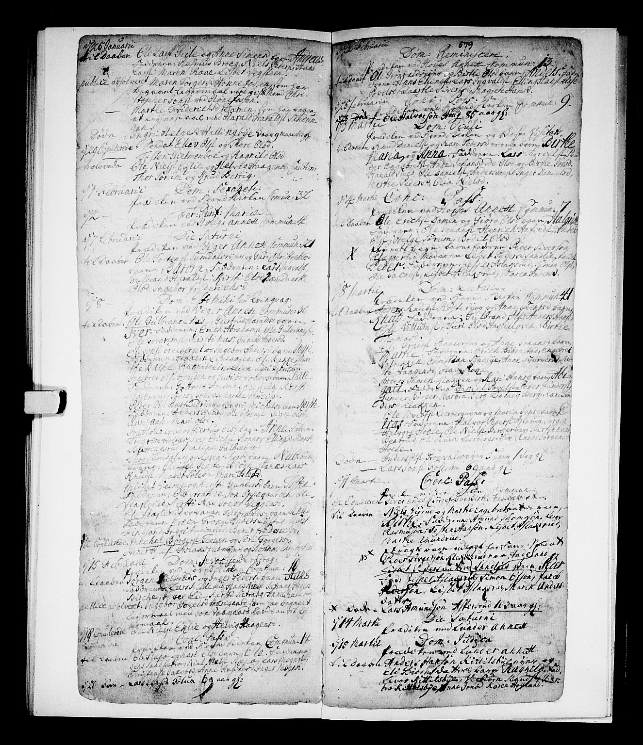 Norderhov kirkebøker, SAKO/A-237/F/Fa/L0002b: Parish register (official) no. 2B, 1726-1739, p. 578-579