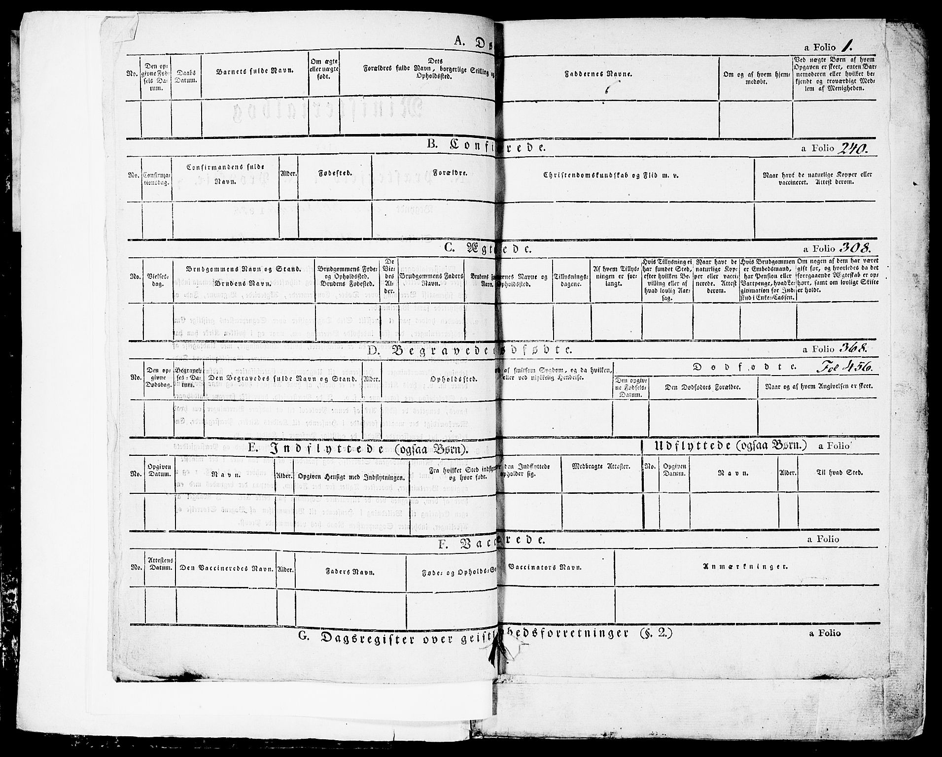 Garnisonsmenigheten Kirkebøker, AV/SAO-A-10846/G/Ga/L0004: Parish register (copy) no. 4, 1828-1840