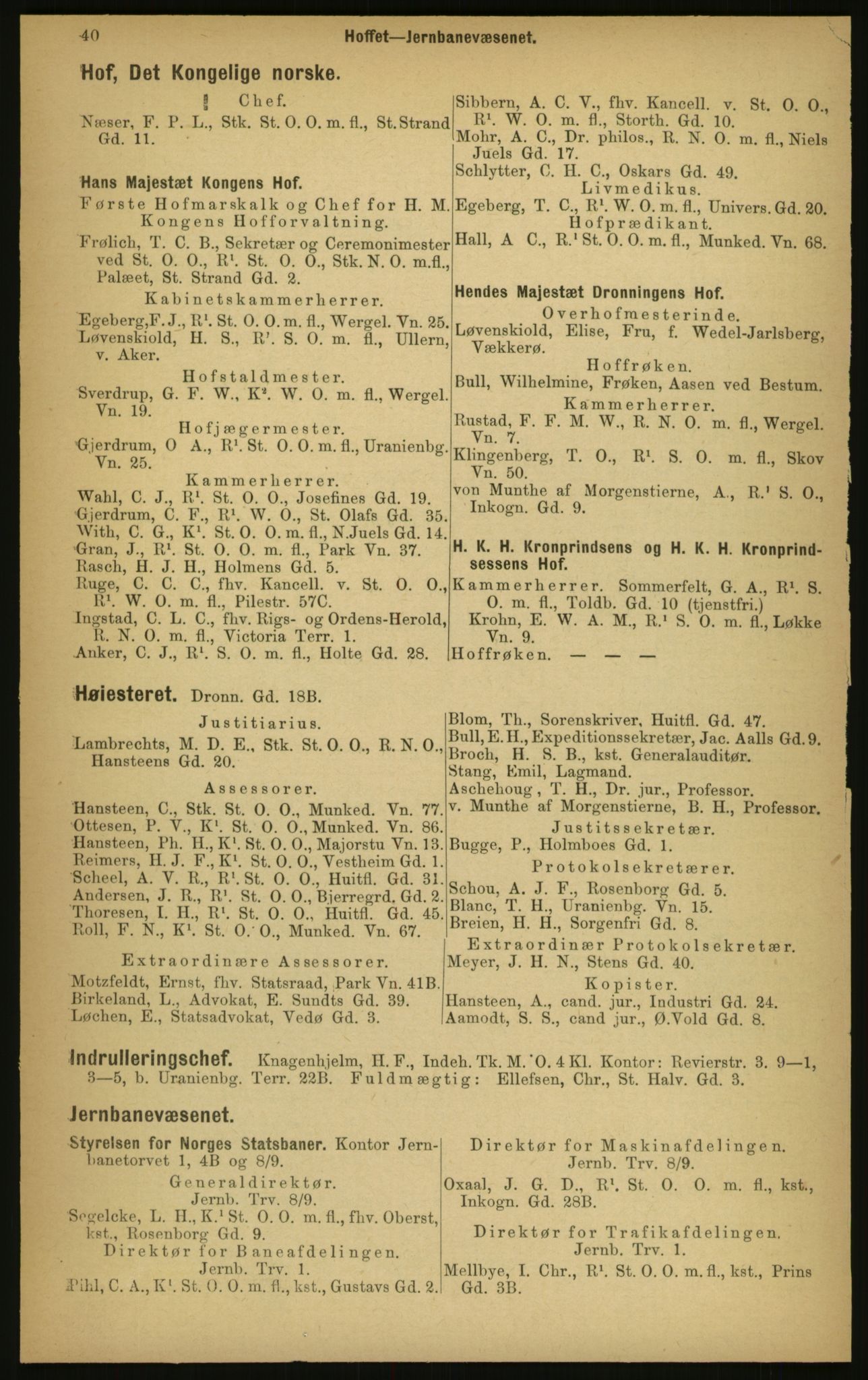Kristiania/Oslo adressebok, PUBL/-, 1897, p. 40