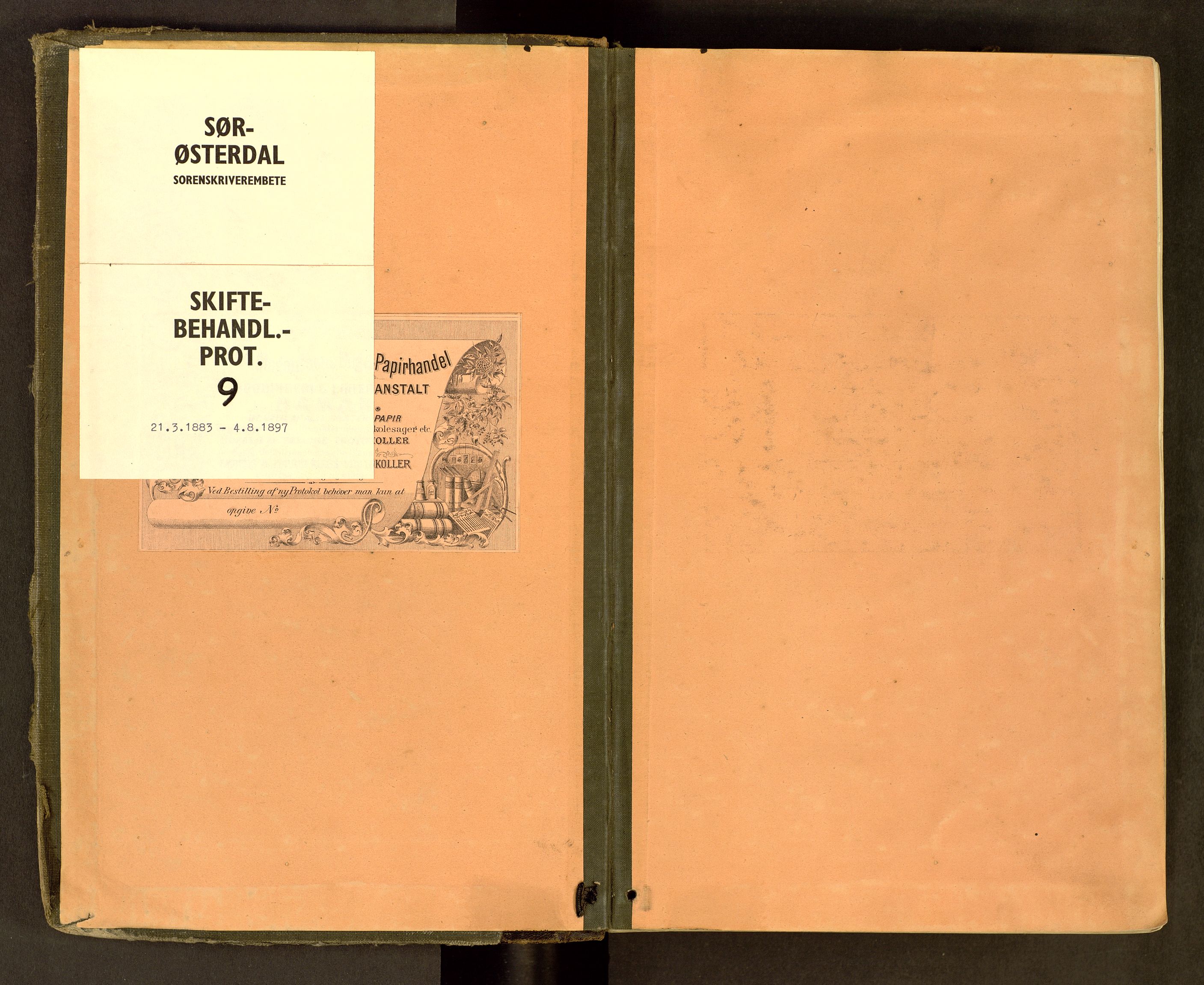 Sør-Østerdal sorenskriveri, SAH/TING-018/J/Jb/L0009: Skiftebehandlingsprotokoll, 1883-1897