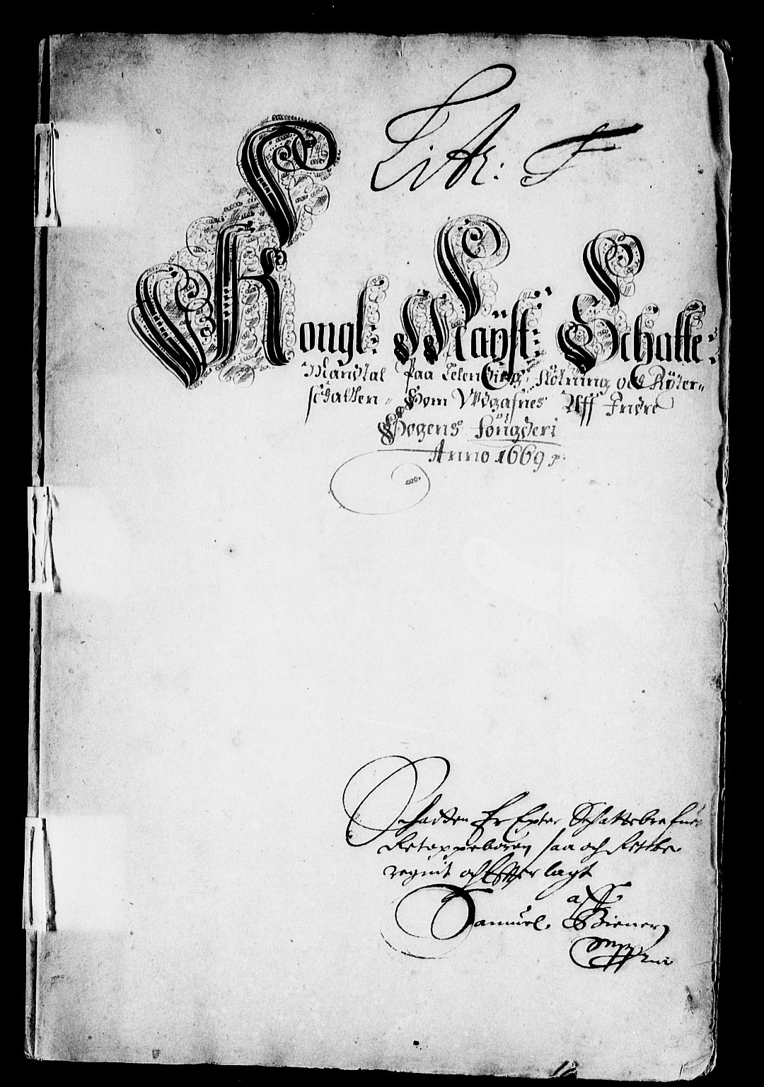 Rentekammeret inntil 1814, Reviderte regnskaper, Stiftamtstueregnskaper, Bergen stiftamt, AV/RA-EA-6043/R/Rc/L0030: Bergen stiftamt, 1669