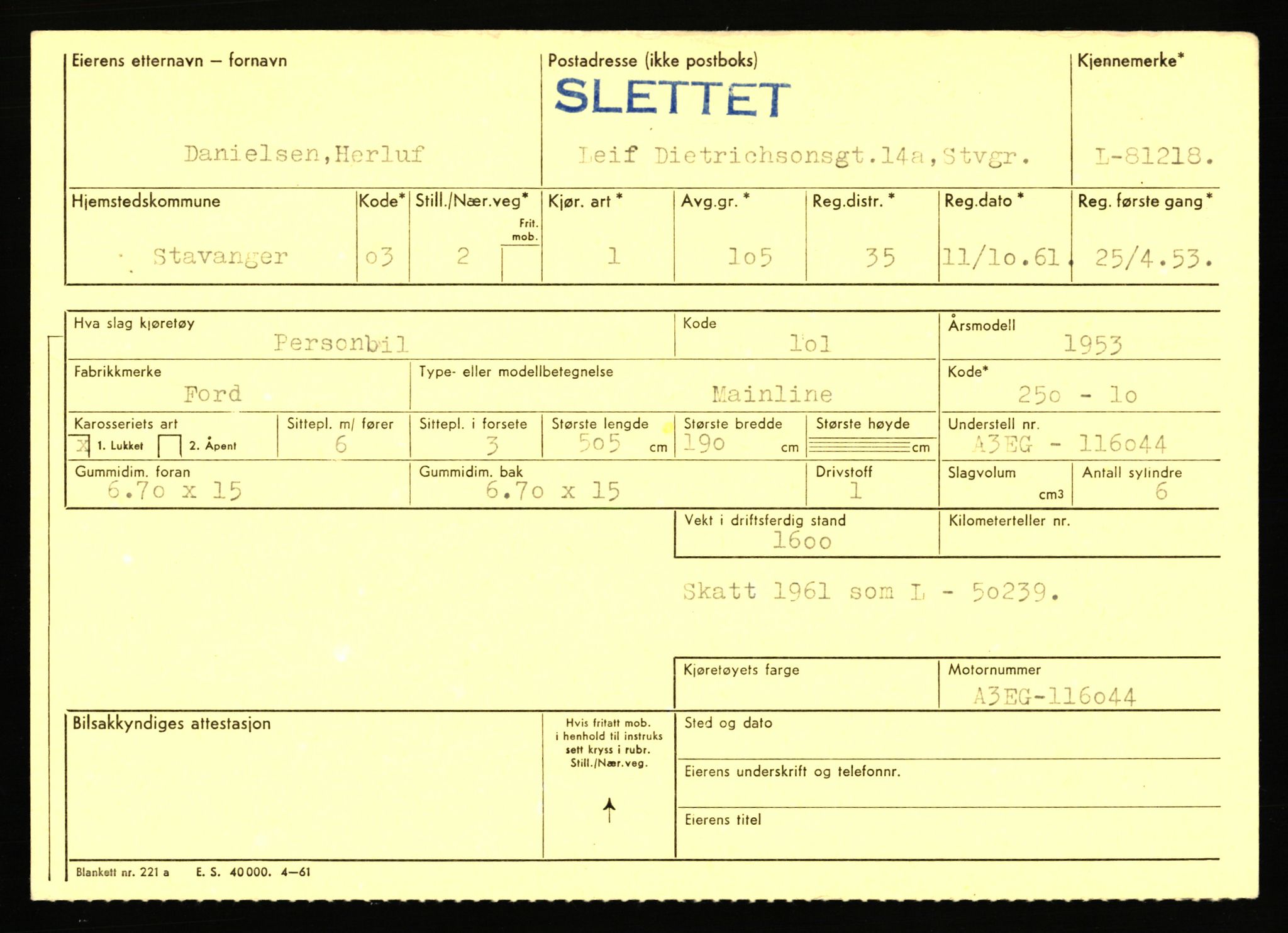 Stavanger trafikkstasjon, AV/SAST-A-101942/0/F/L0071: L-80500 - L-82199, 1930-1971, p. 1281