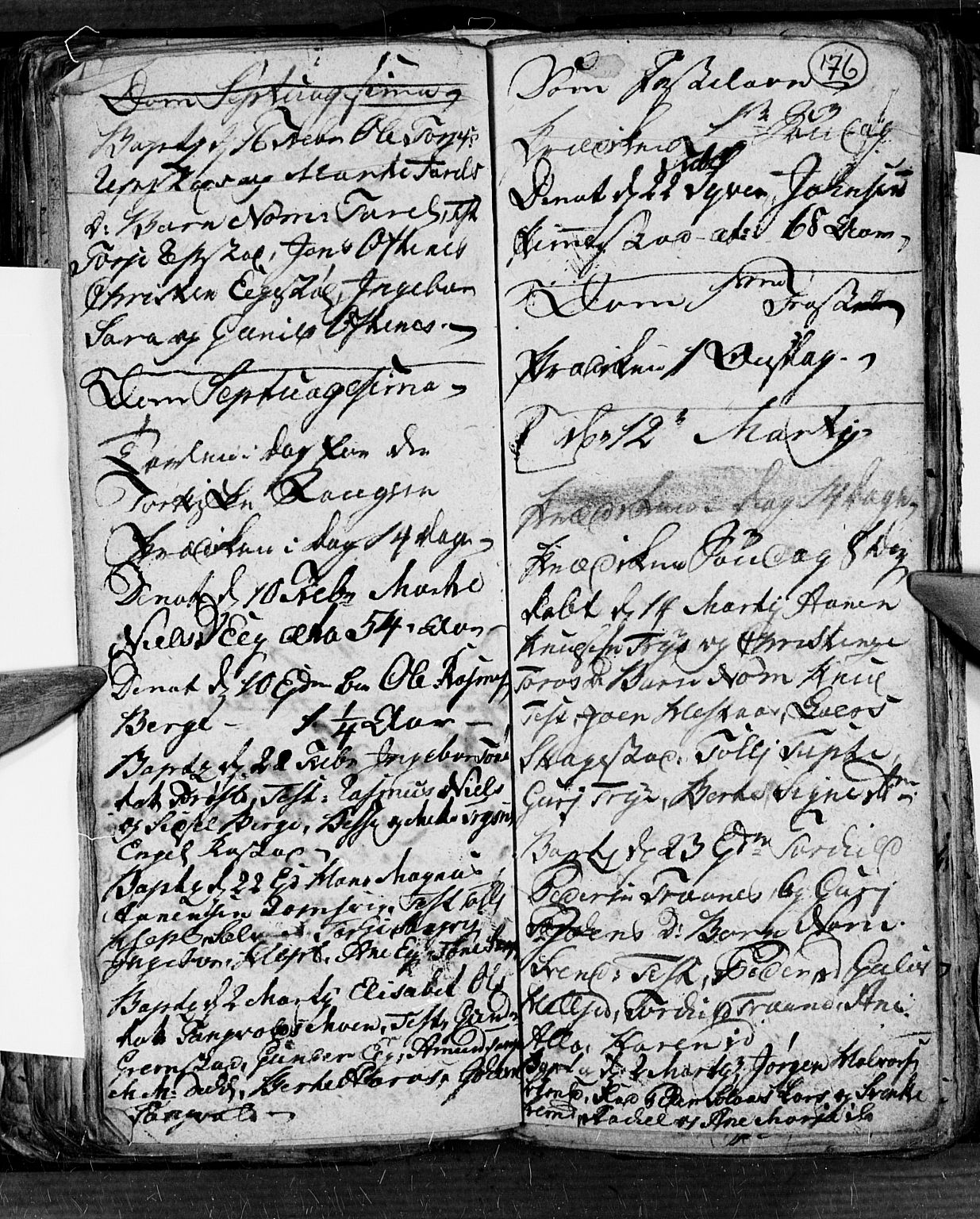 Søgne sokneprestkontor, SAK/1111-0037/F/Fb/Fbb/L0001: Parish register (copy) no. B 1, 1779-1802, p. 176