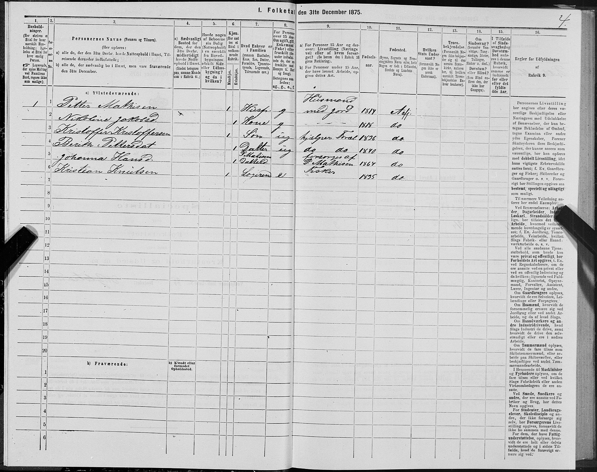 SAT, 1875 census for 1630P Aafjorden, 1875, p. 2004