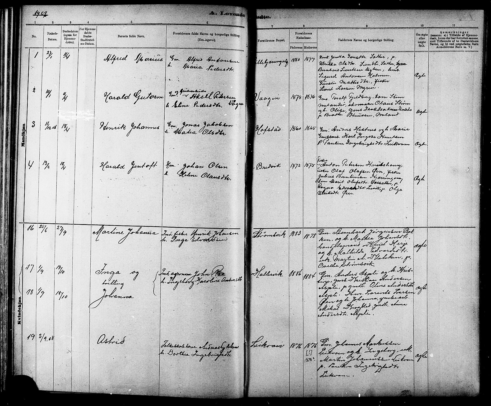 Ministerialprotokoller, klokkerbøker og fødselsregistre - Sør-Trøndelag, SAT/A-1456/634/L0542: Parish register (copy) no. 634C04, 1892-1916