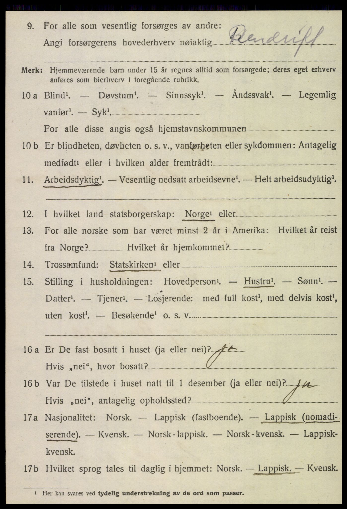 SAT, 1920 census for Bindal, 1920, p. 5412