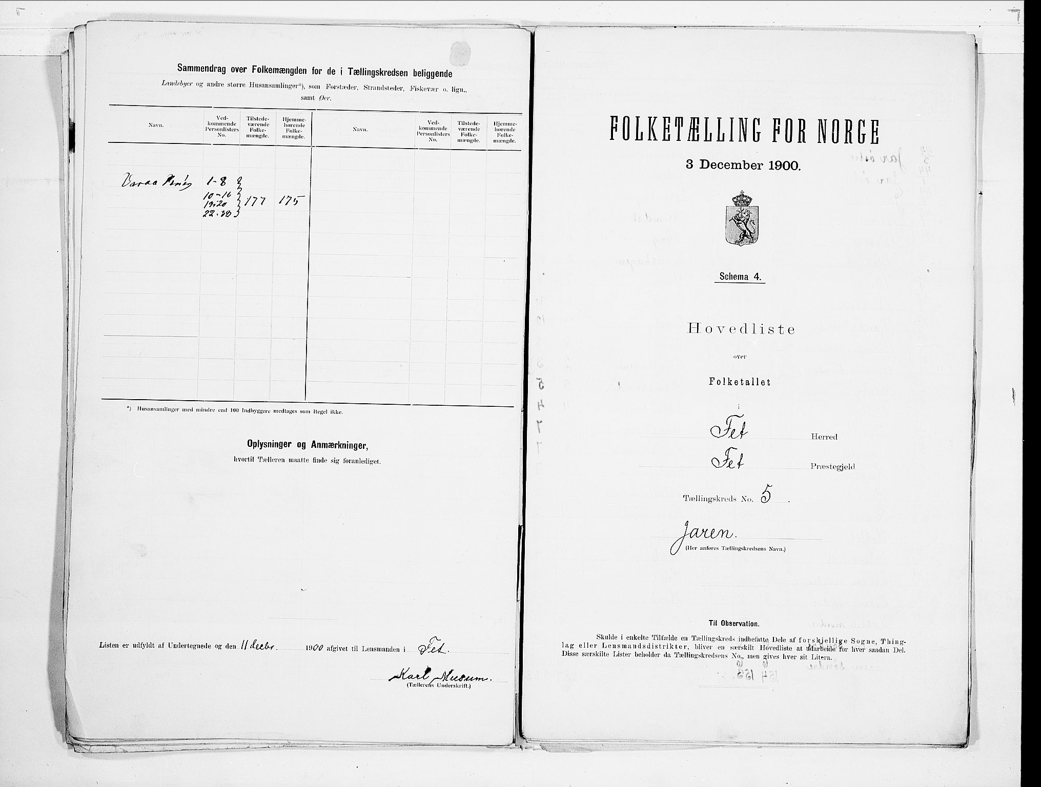 SAO, 1900 census for Fet, 1900, p. 14