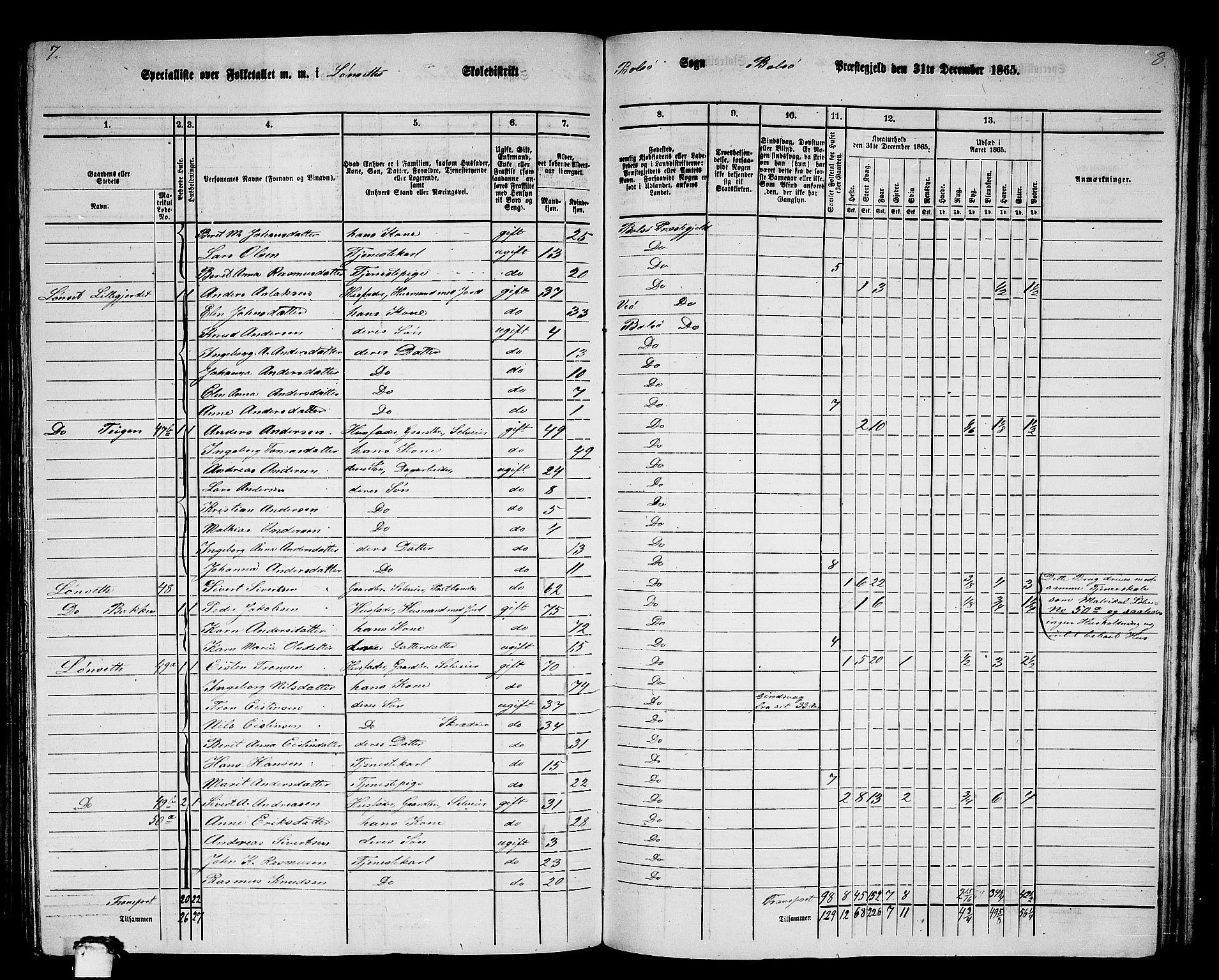 RA, 1865 census for Bolsøy, 1865, p. 52